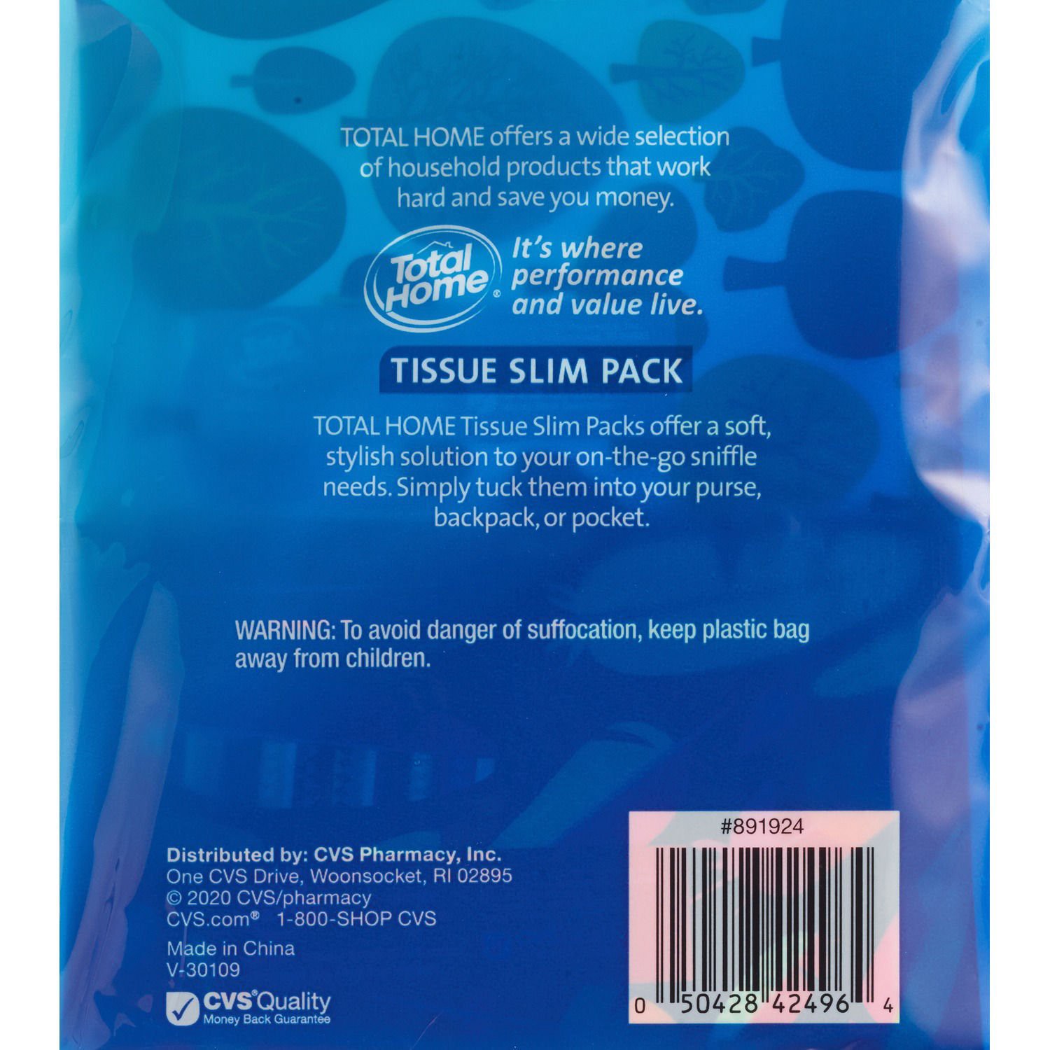 slide 2 of 2, Total Home Tissue Wallet Pack, 1 ct