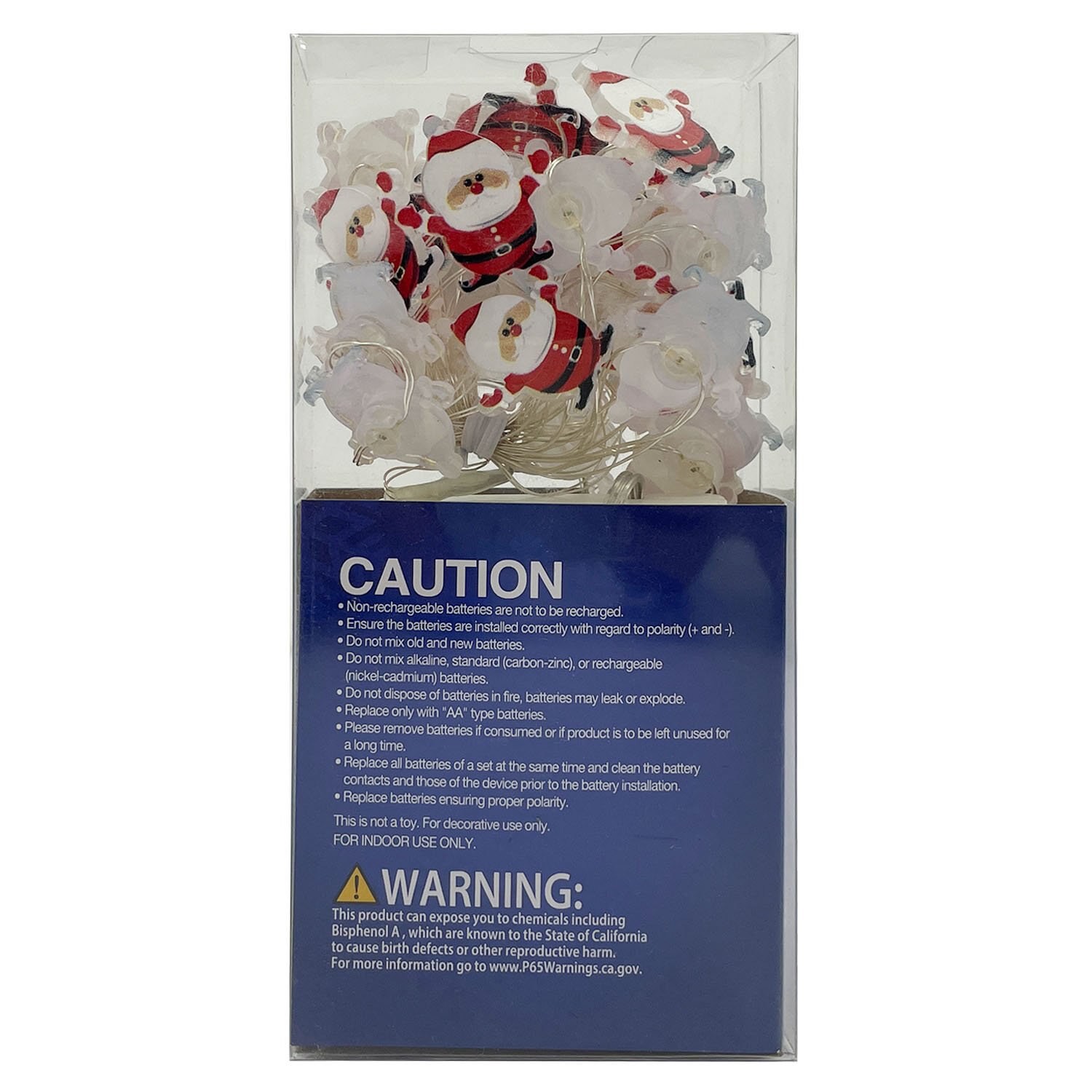 slide 4 of 4, NON BRAND Bo 30 Led Ls W/ Timer,5Asst-Santa, 1 ct