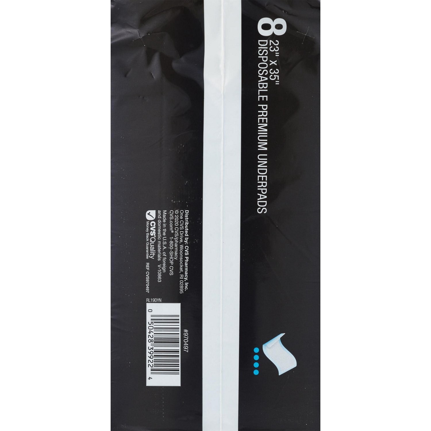 slide 2 of 4, CVS Health Premium Underpads, 8 Ct, 1 ct