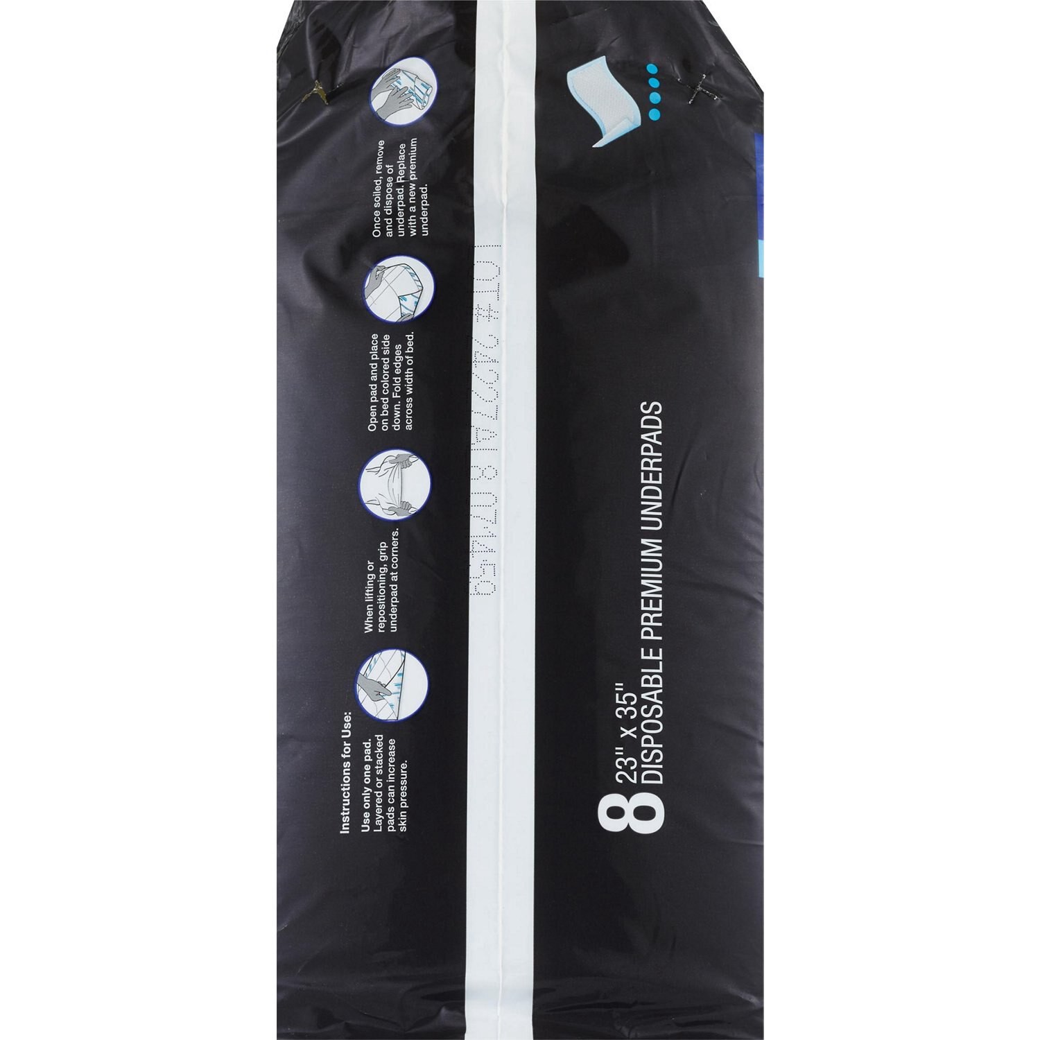 slide 3 of 4, CVS Health Premium Underpads, 8 Ct, 1 ct