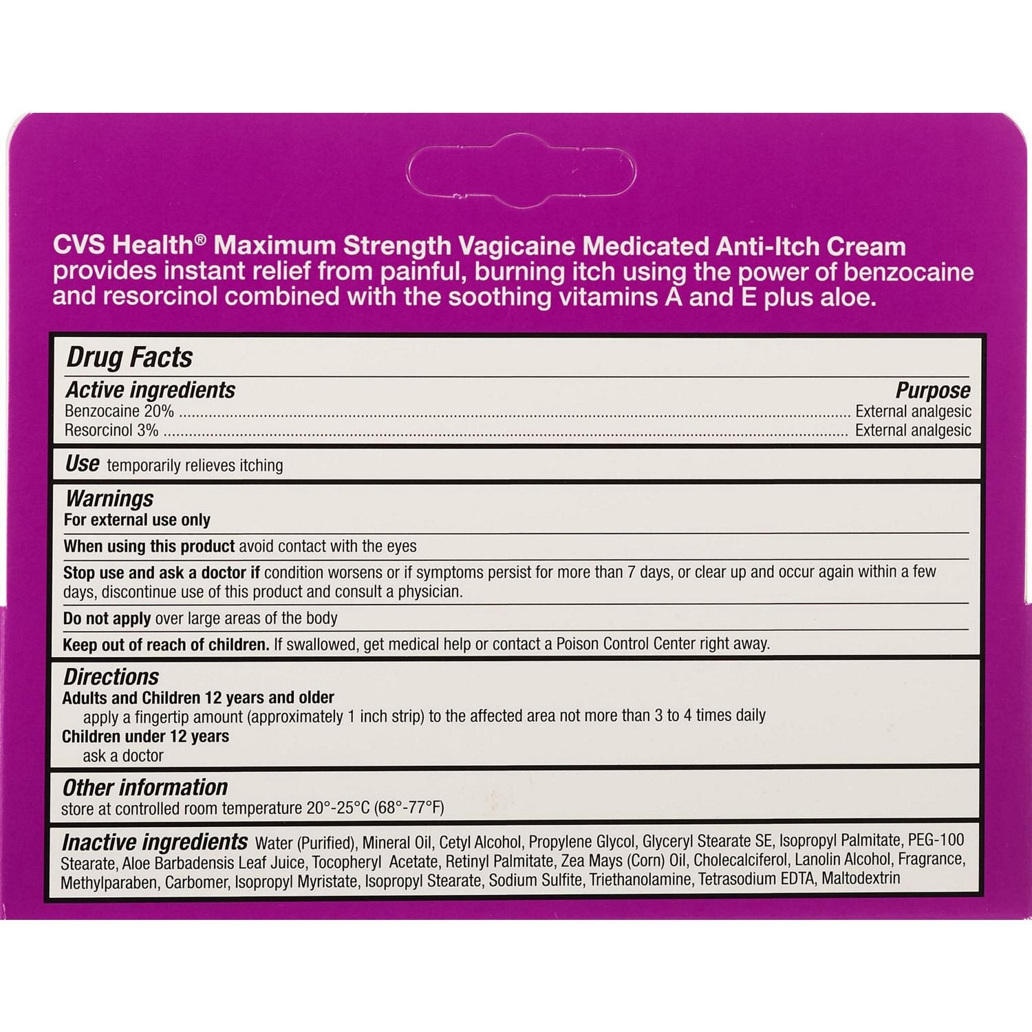 slide 2 of 4, CVS Health Maximum Strength Vagicaine, 1 Oz, 1 ct