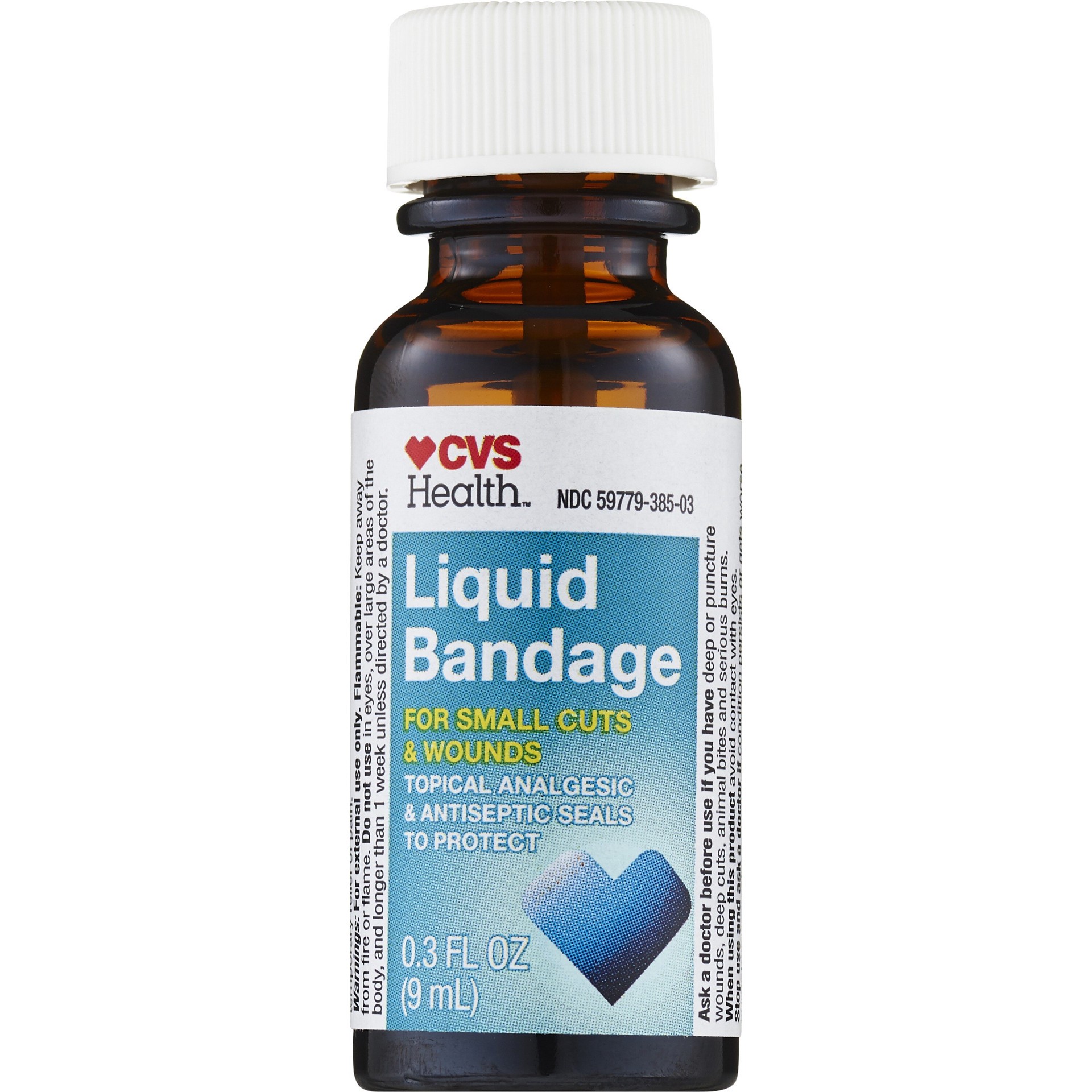 slide 3 of 9, CVS Health Liquid Bandage, 0.3 Fl Oz, 1 ct