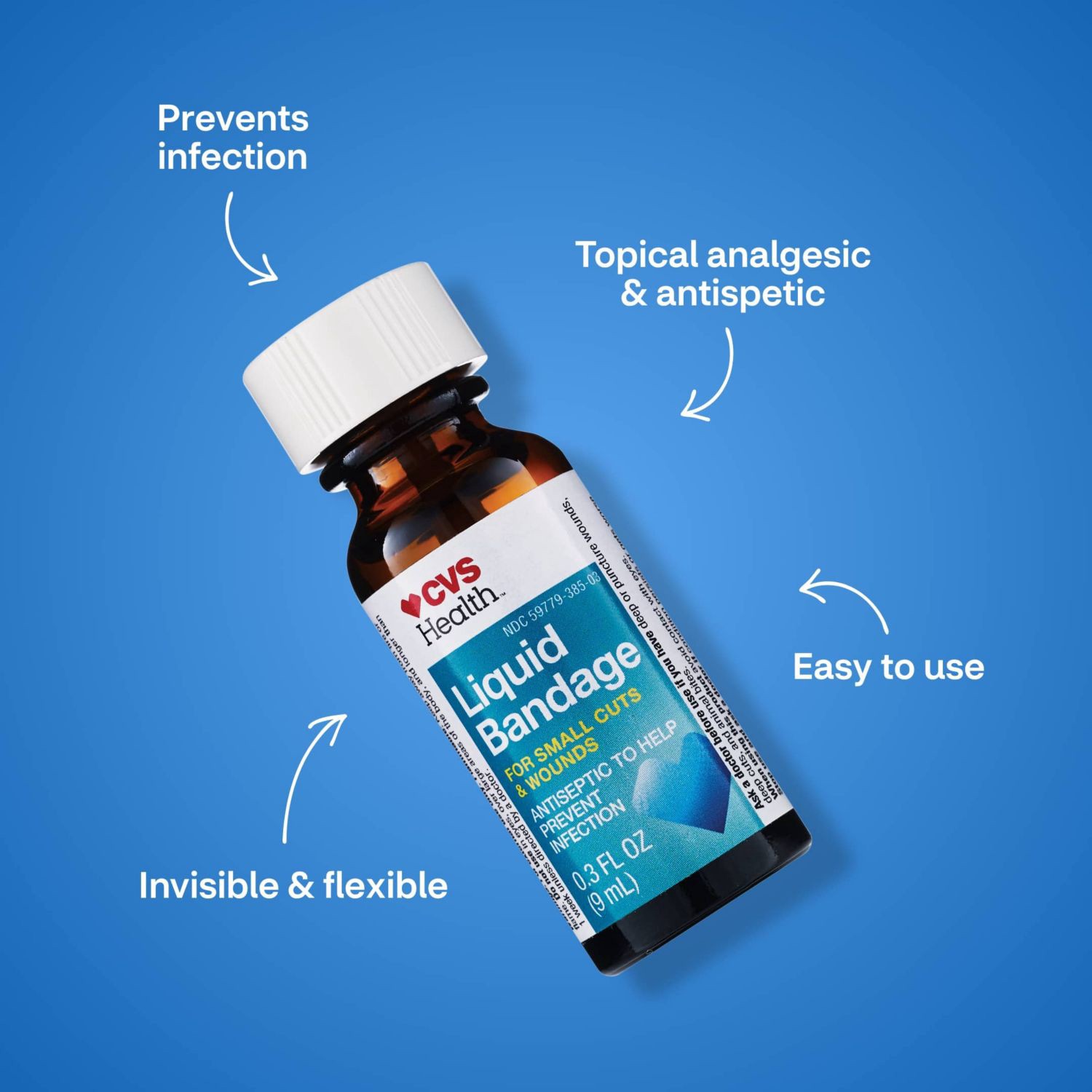 slide 6 of 9, CVS Health Liquid Bandage, 0.3 Fl Oz, 1 ct