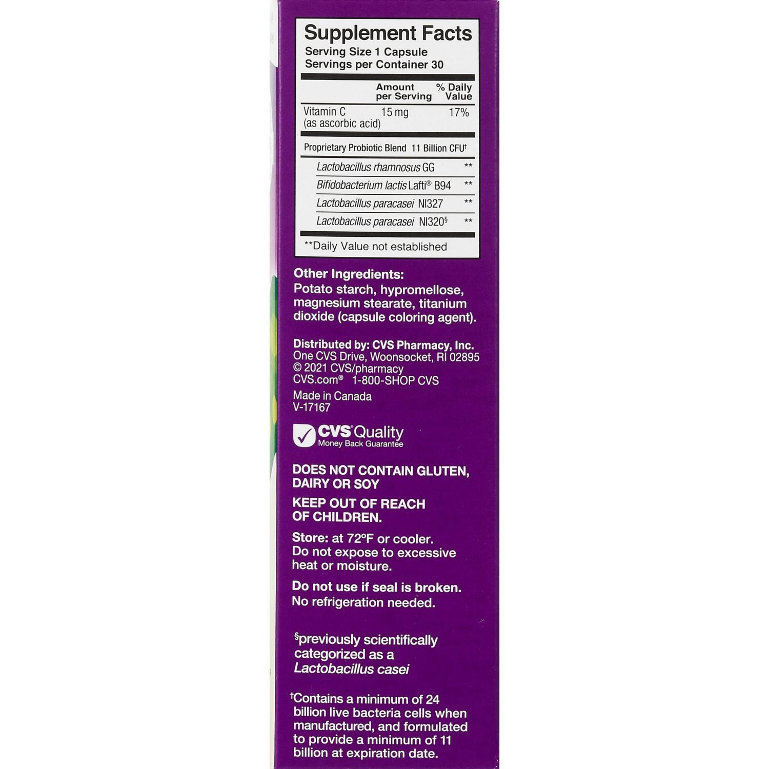 slide 5 of 5, Cvs Health Daily Probiotic, 30 Ct, 1 ct