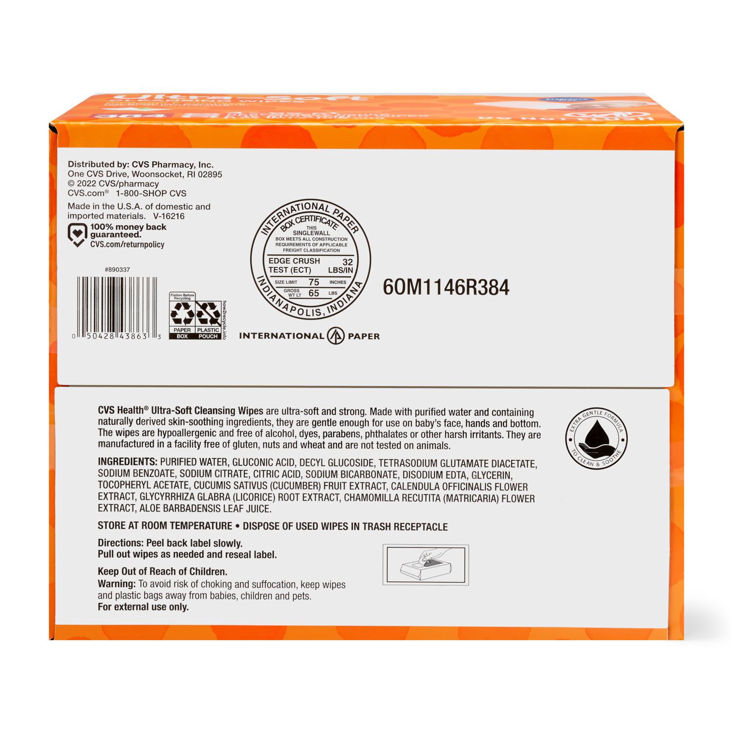 slide 3 of 4, CVS Health Ultra-Soft Cleansing Wipes, Unscented, 96 Ct, 4 Pk, 96 ct