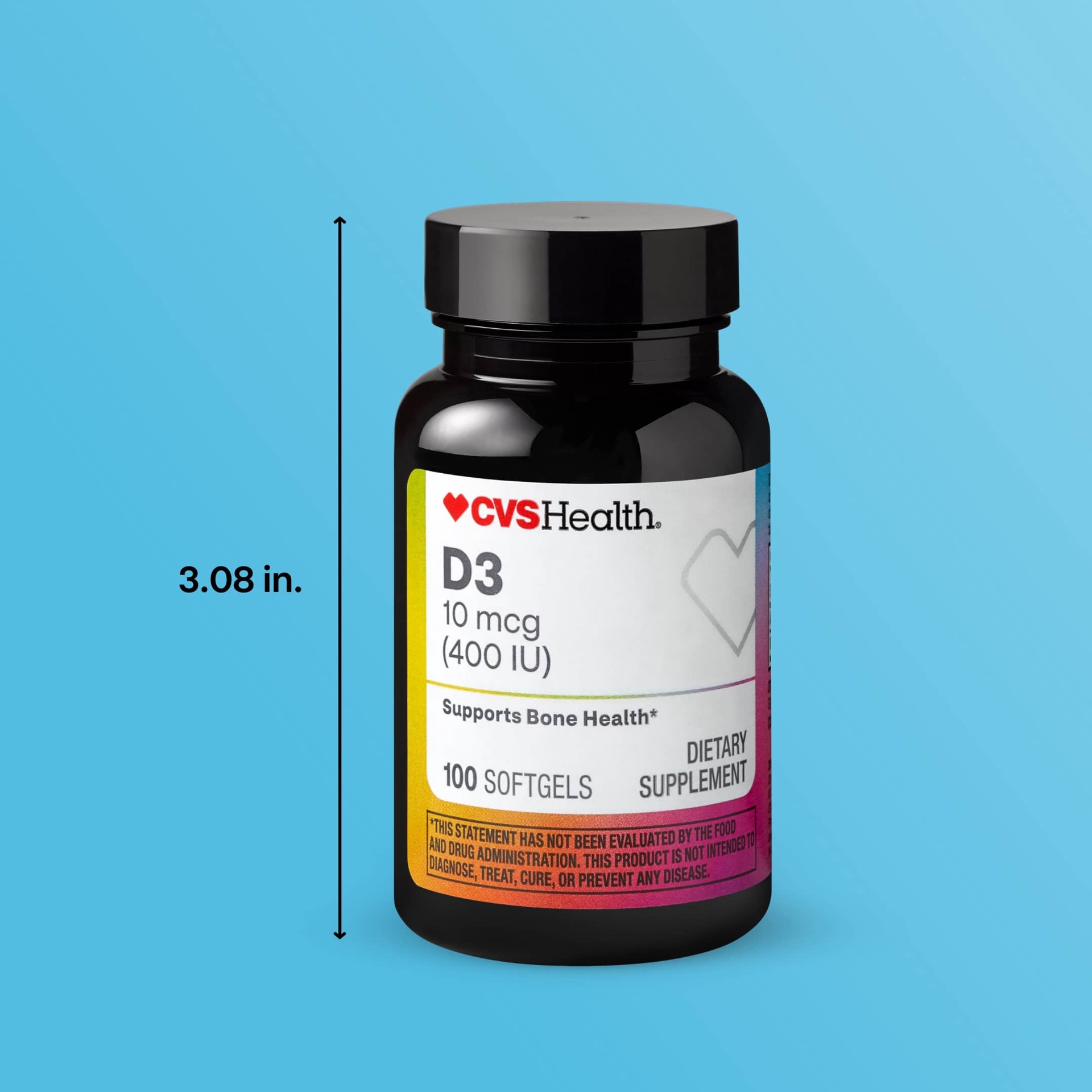 slide 5 of 6, CVS Health D3 Softgels, 100 Ct, 1 ct