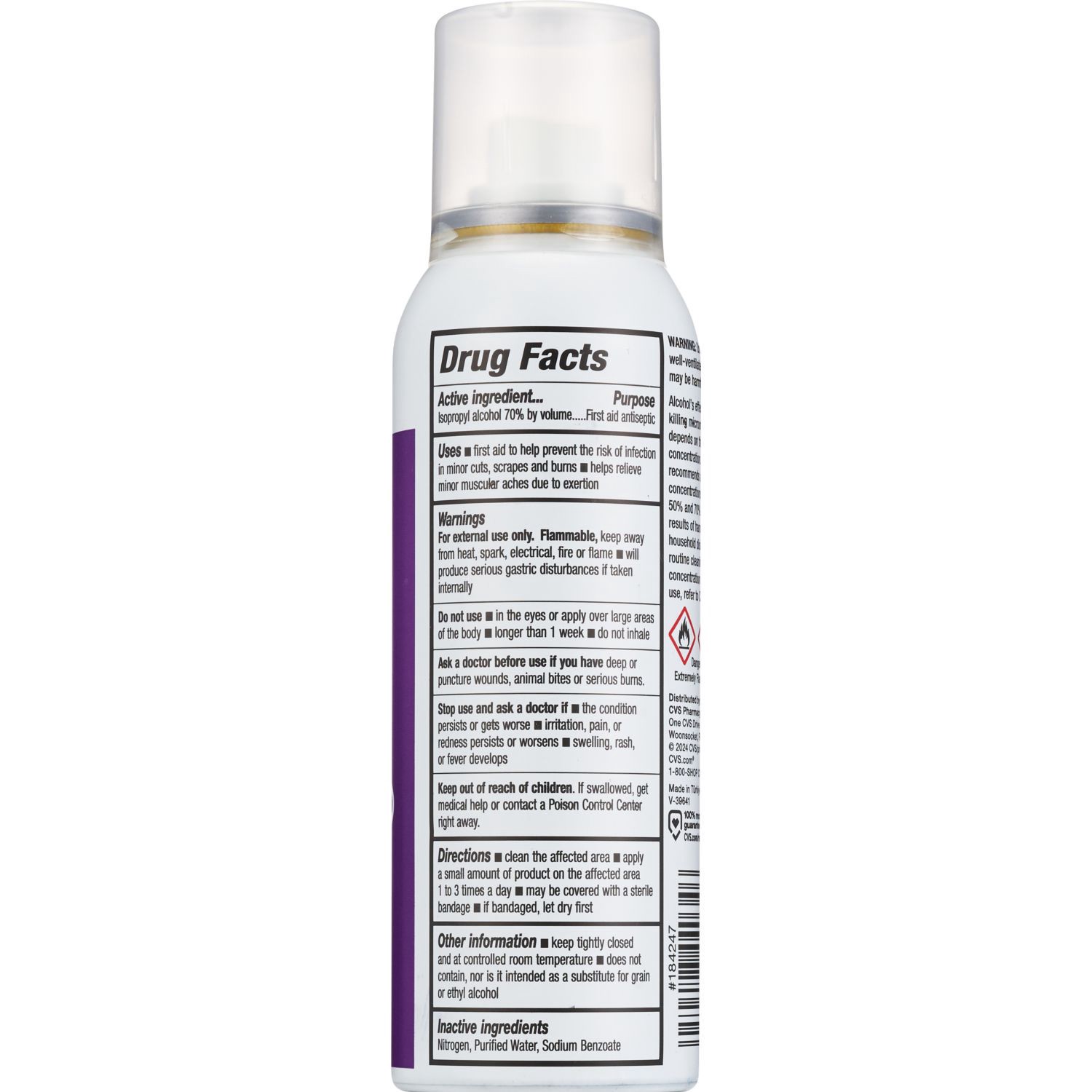 slide 3 of 3, Cvs Health 70% Isopropyl Rubbing Alcohol Spray, 3 Oz, 3 oz