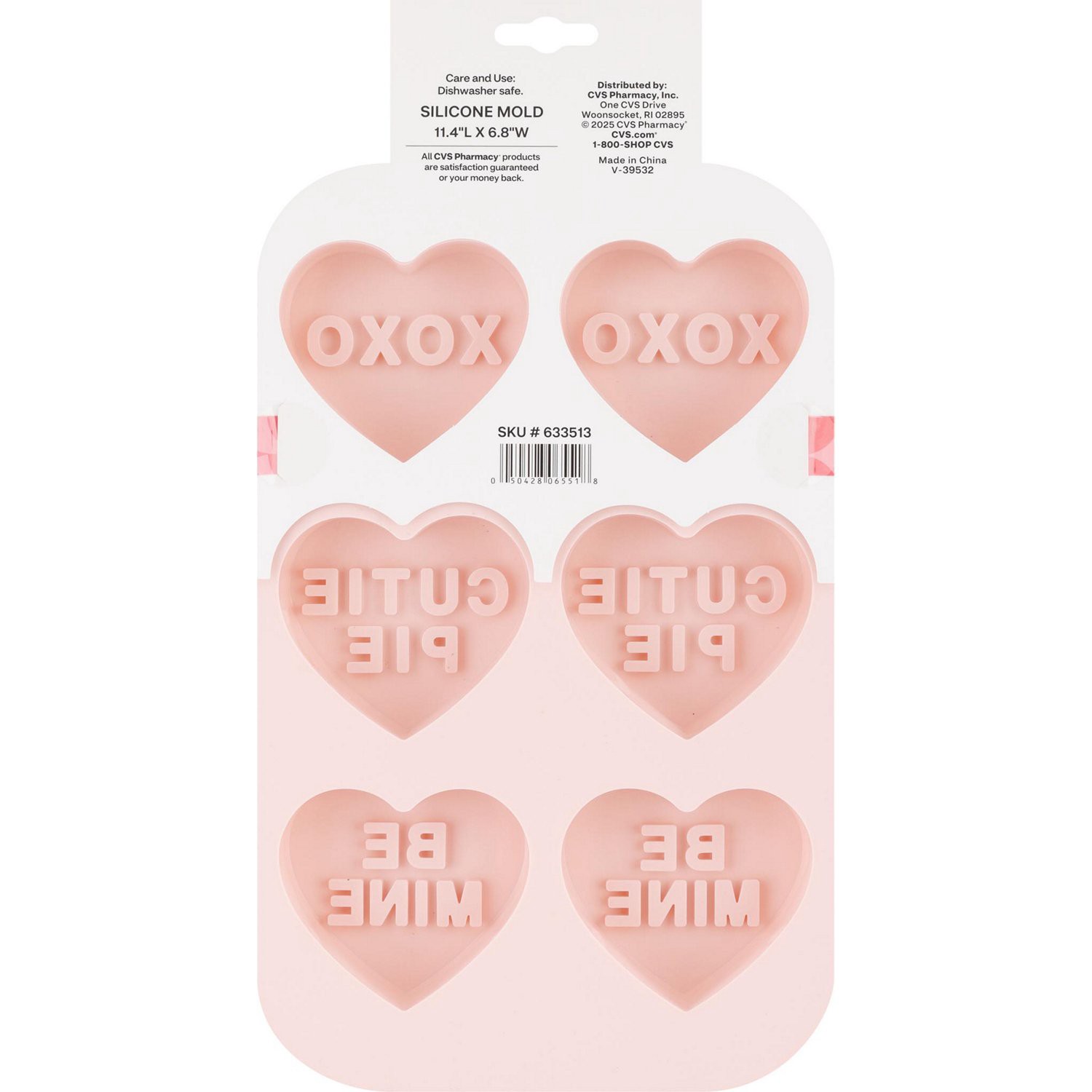 slide 7 of 12, RED AND PINK Heart Silicone Mold Valentines, 1 ct