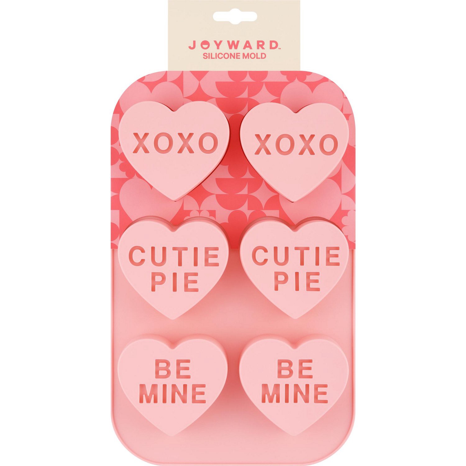 slide 10 of 12, RED AND PINK Heart Silicone Mold Valentines, 1 ct