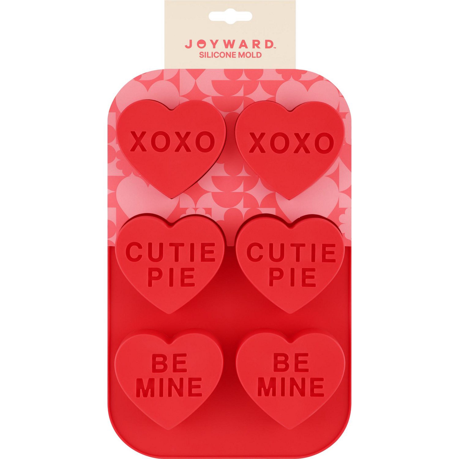 slide 6 of 12, RED AND PINK Heart Silicone Mold Valentines, 1 ct