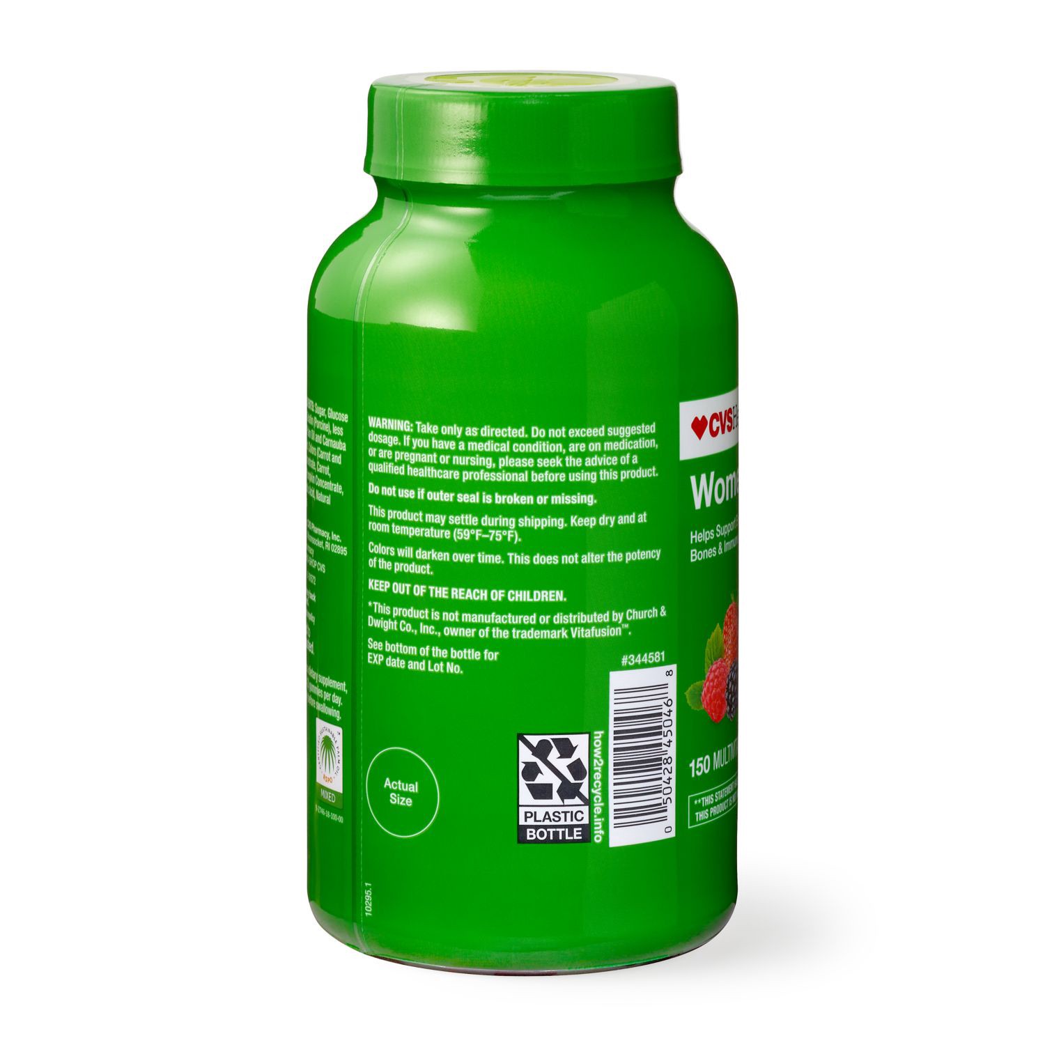 slide 2 of 5, CVS Health Women's Multivitamin Gummy, 150 Ct, 150 ct