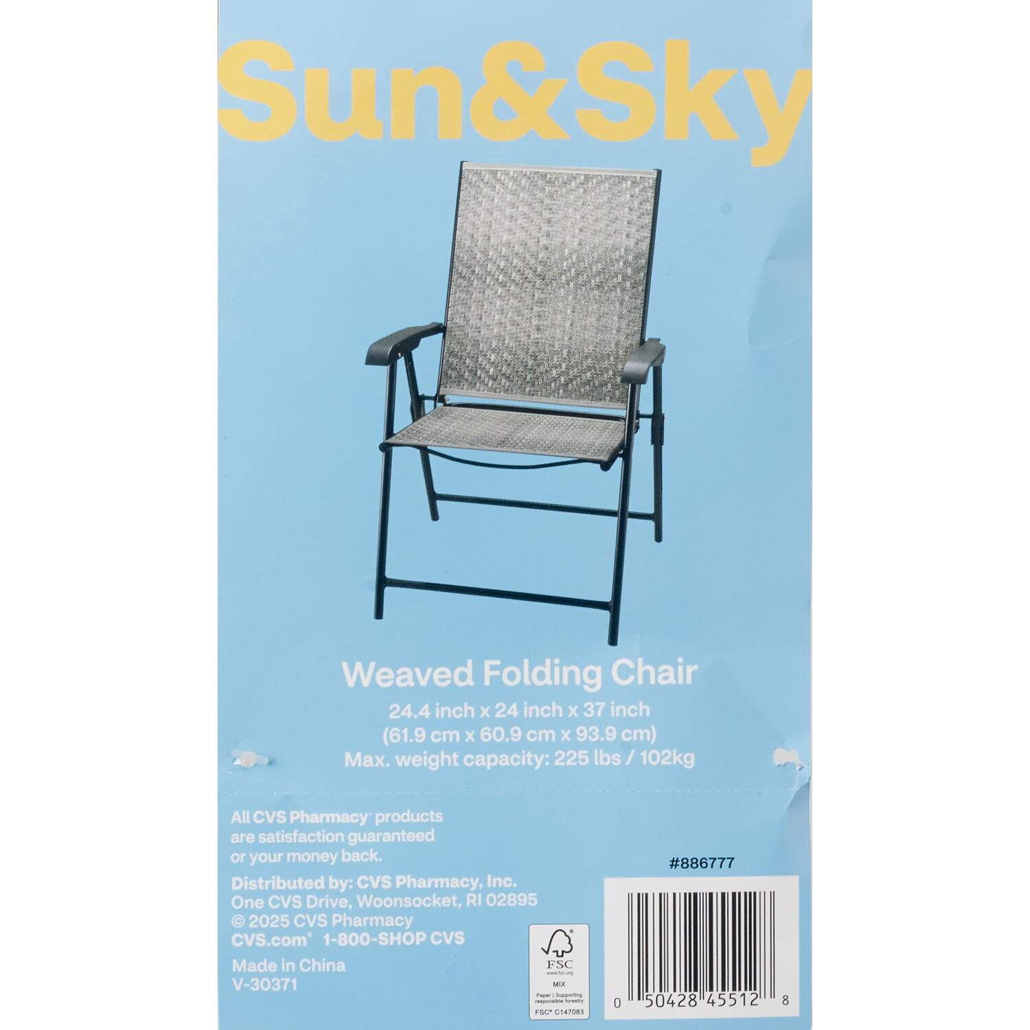 slide 2 of 3, NON BRAND Rattan Folding Chair, 1 ct