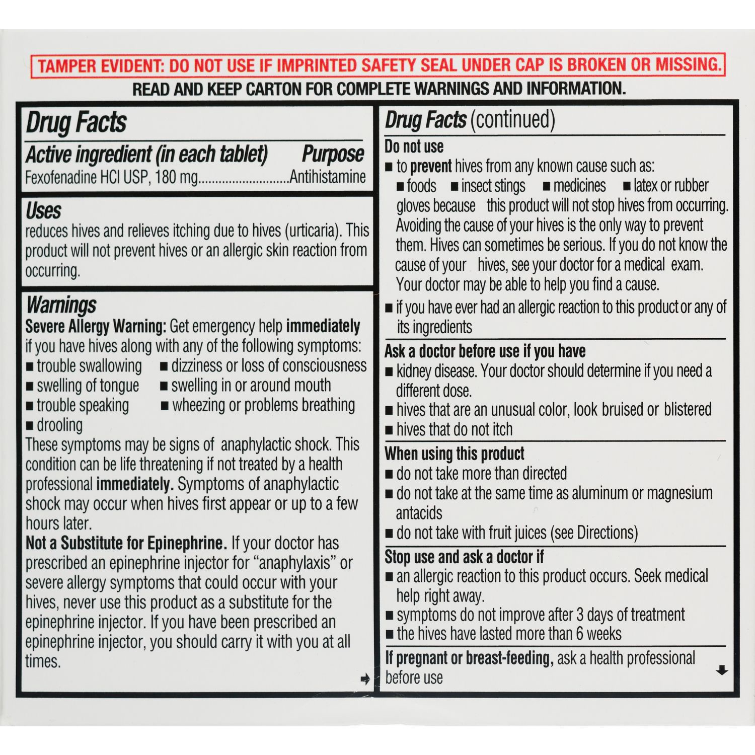slide 2 of 4, CVS Health Allergy & Hives Relief Tablets, 30 ct