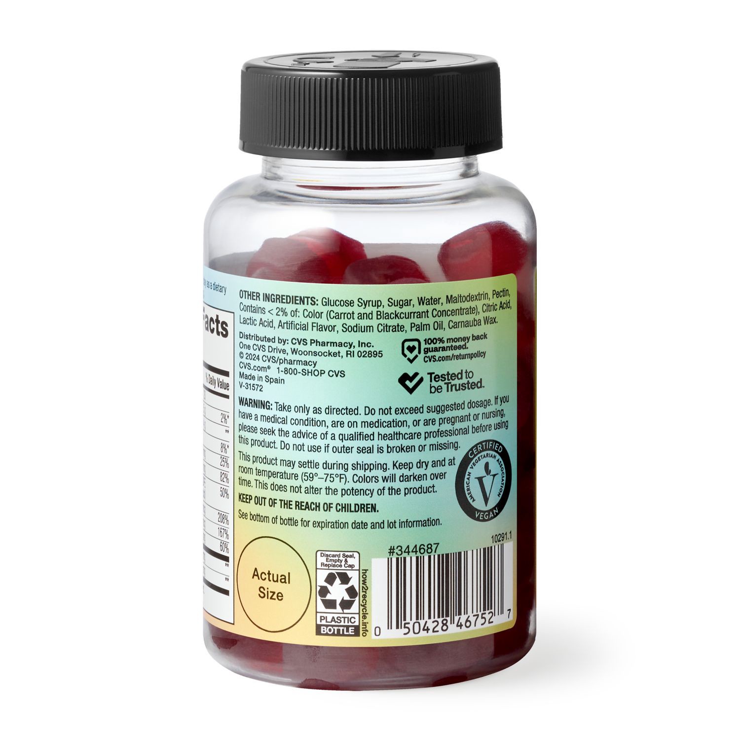 slide 2 of 4, CVS Health Vitamin B + Energy Gummy, 60 Ct, 60 ct