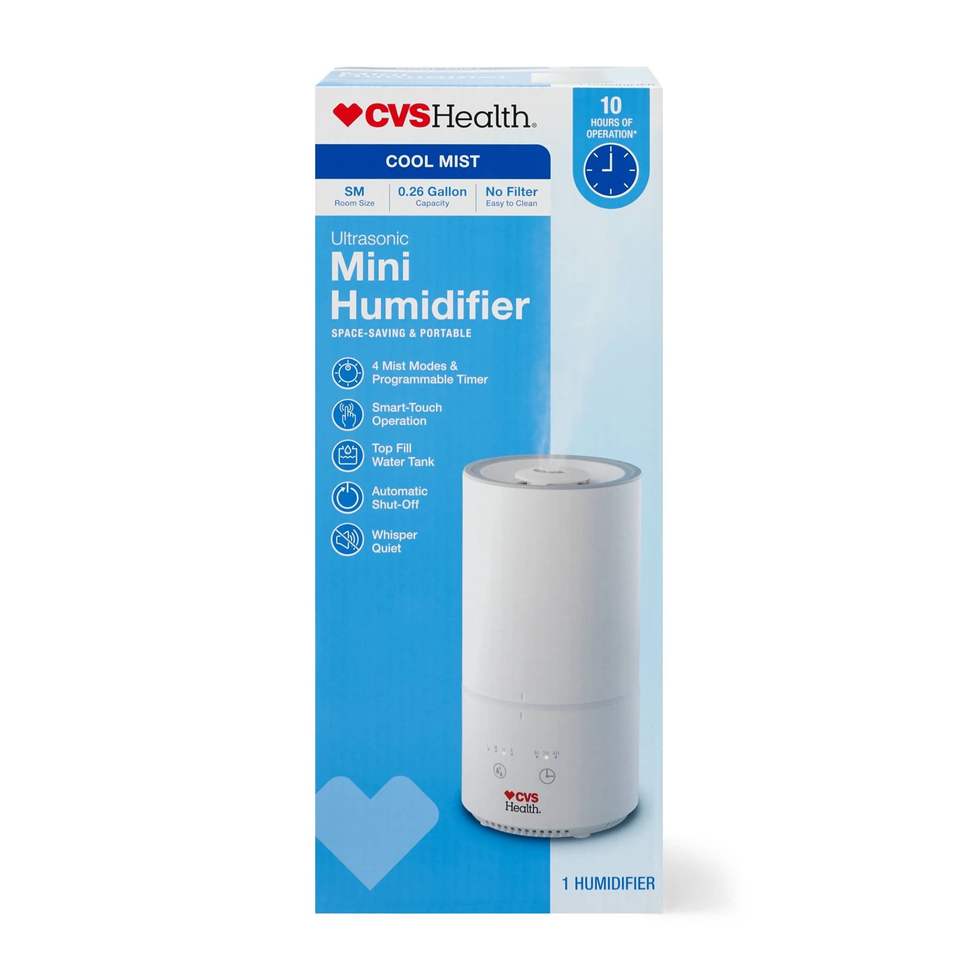 slide 5 of 9, Cvs Health Mini Tf Humidifier, 1 ct