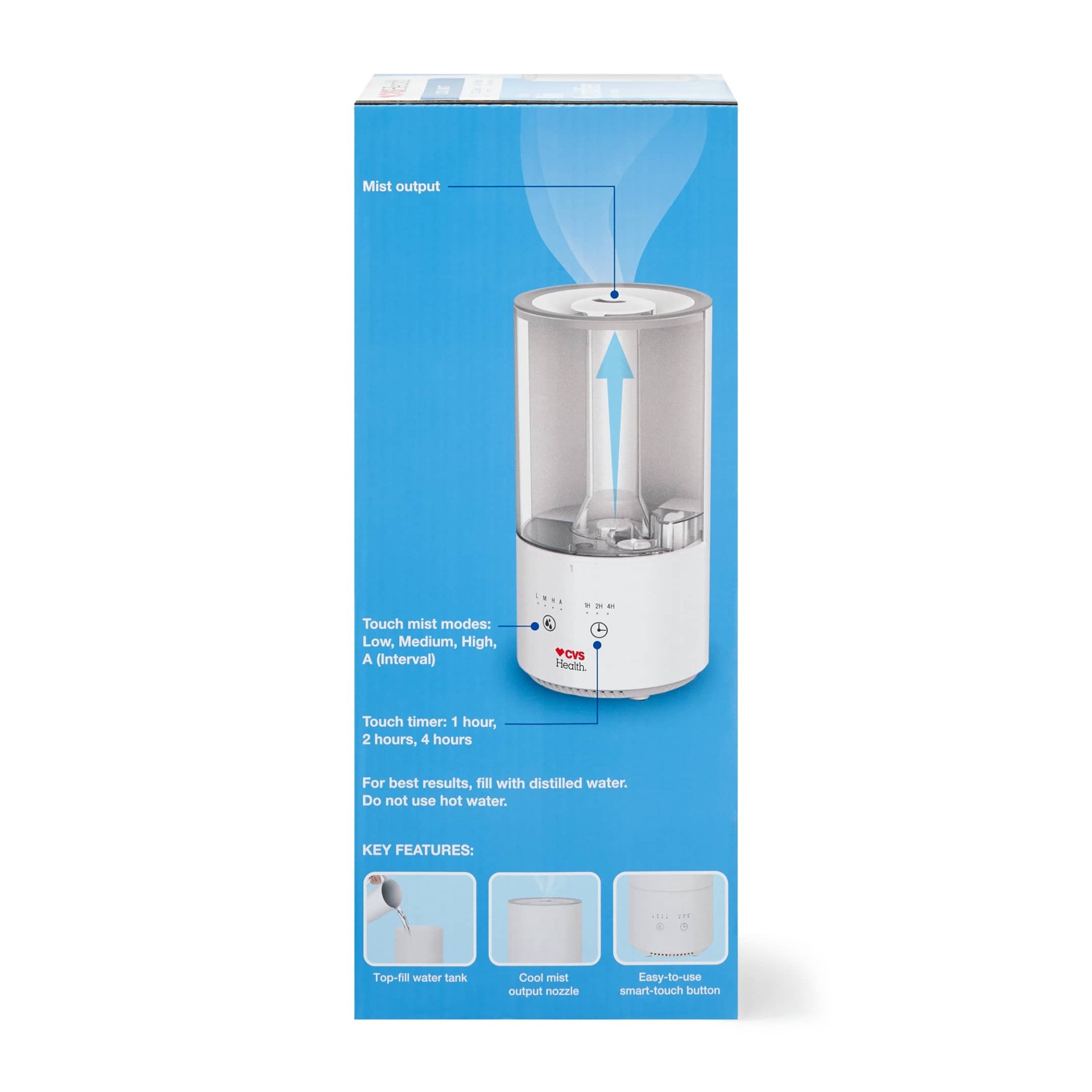 slide 8 of 9, Cvs Health Mini Tf Humidifier, 1 ct