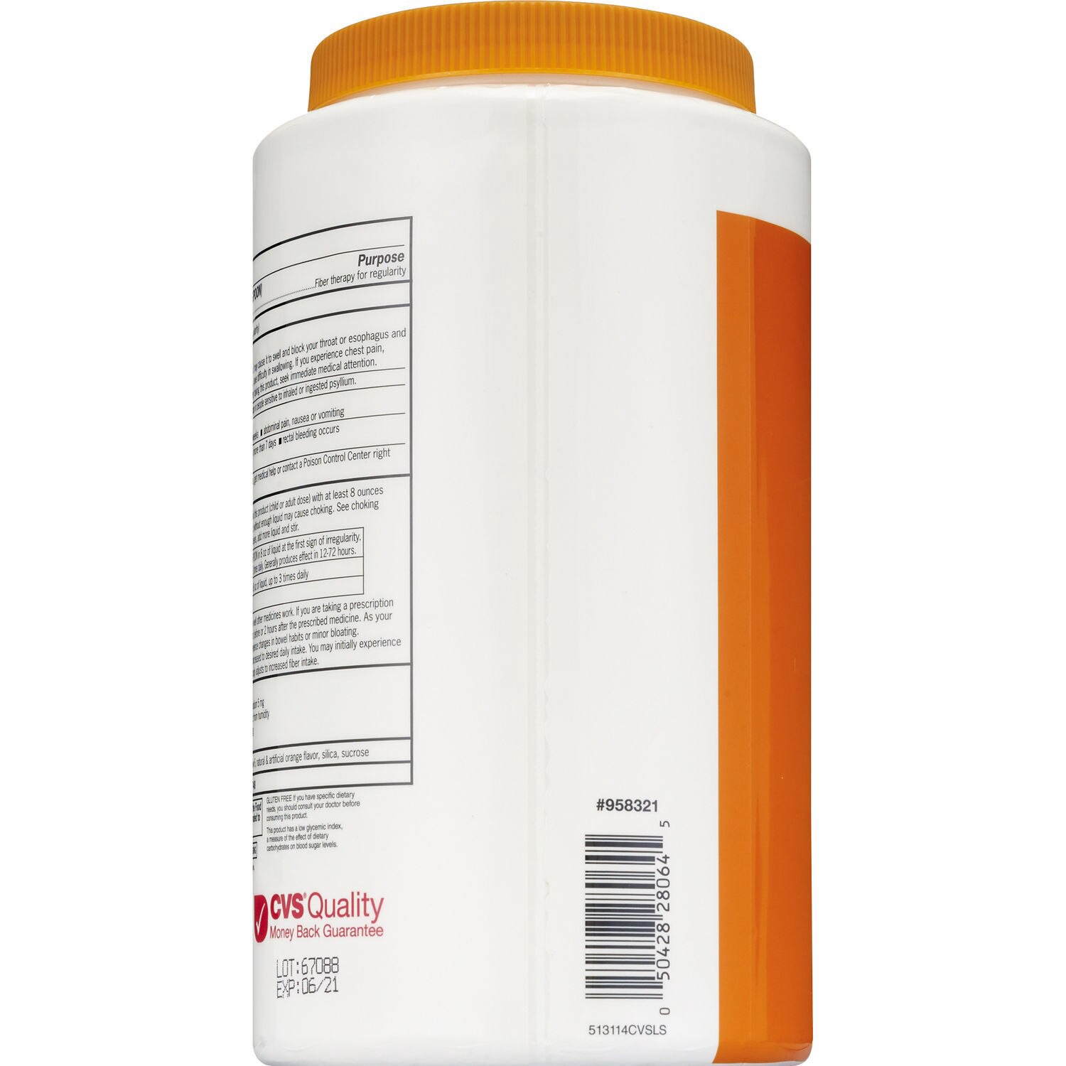 slide 2 of 5, Cvs Health Natural Daily Fiber Smooth Dissolving Orange, 114 Teaspoon Doses, 1 ct