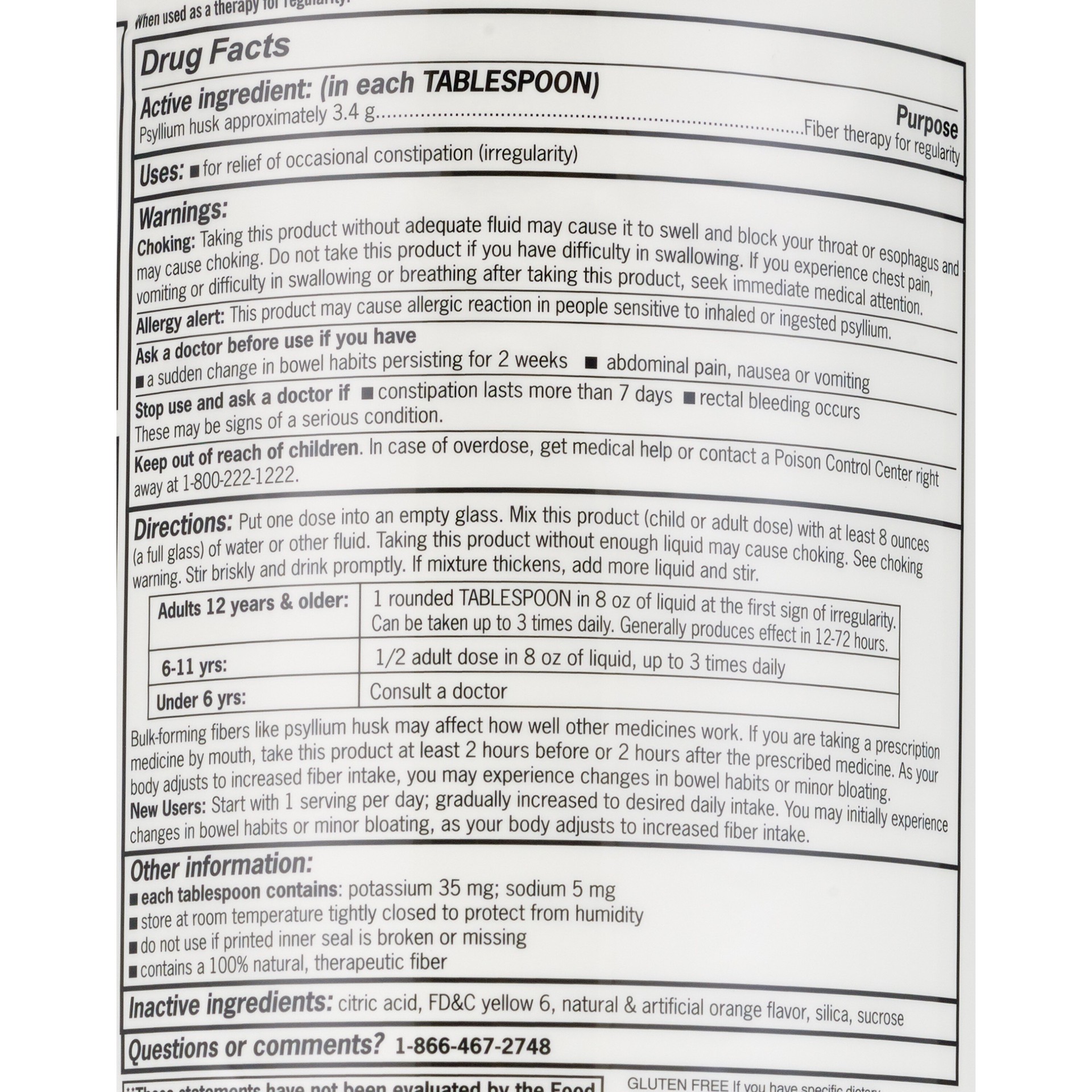 slide 3 of 5, Cvs Health Natural Daily Fiber Smooth Dissolving Orange, 114 Teaspoon Doses, 1 ct