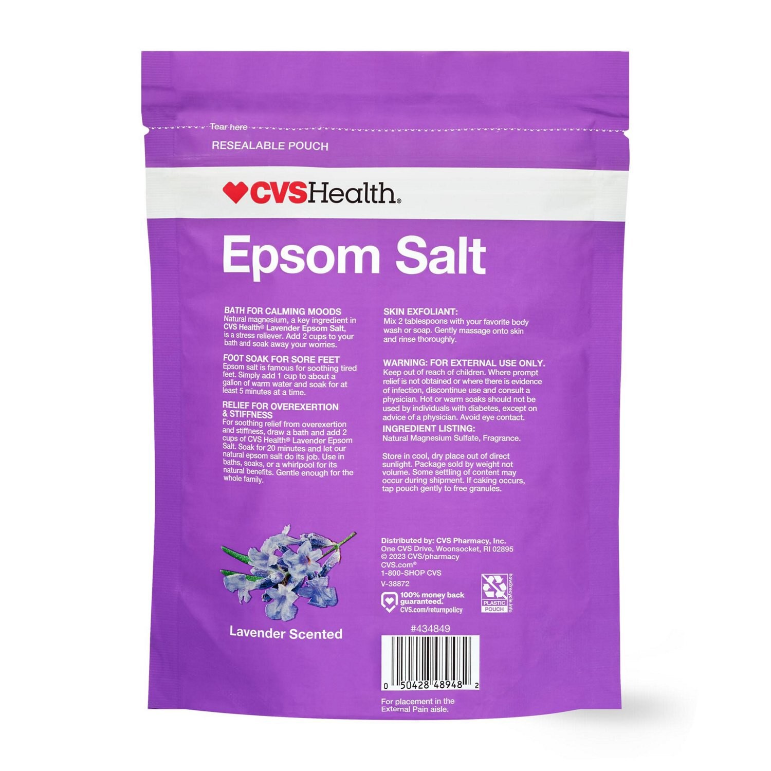 slide 2 of 3, Cvs Health Lavender Epsom Salt, 1 ct