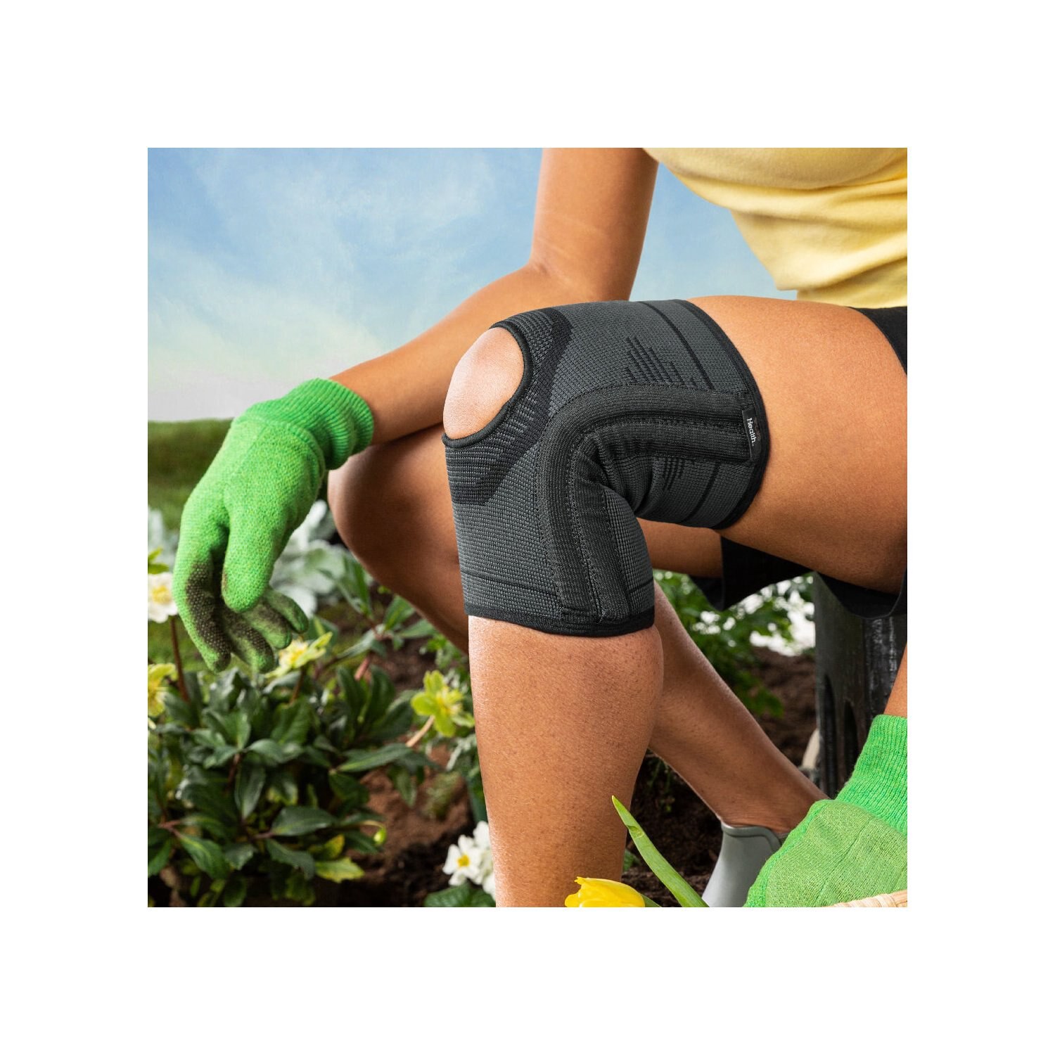 slide 9 of 10, CVS Health Stabilizing Compression Knee Support, Large, 1 ct
