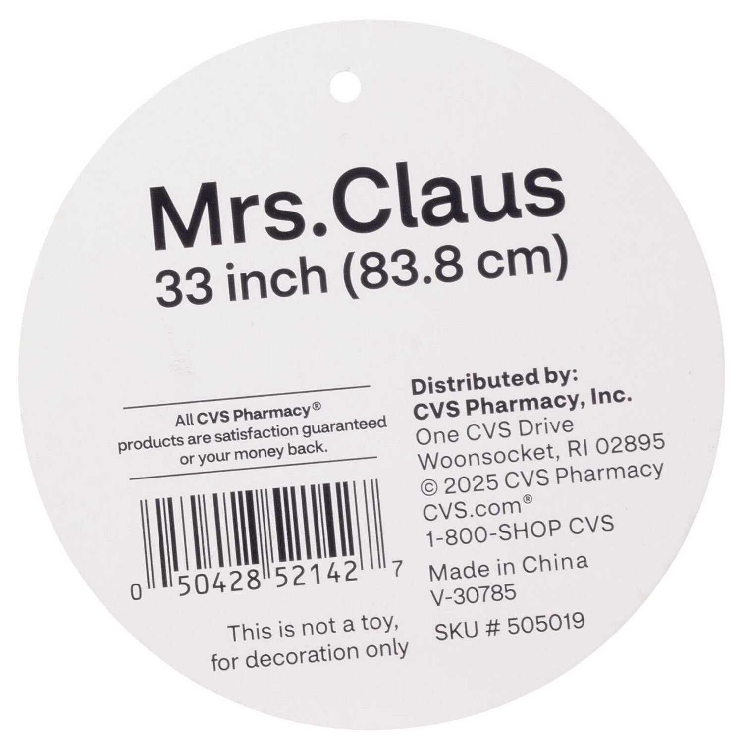 slide 6 of 6, NON BRAND 33"Mrs Santa W/Ornament, 1 ct
