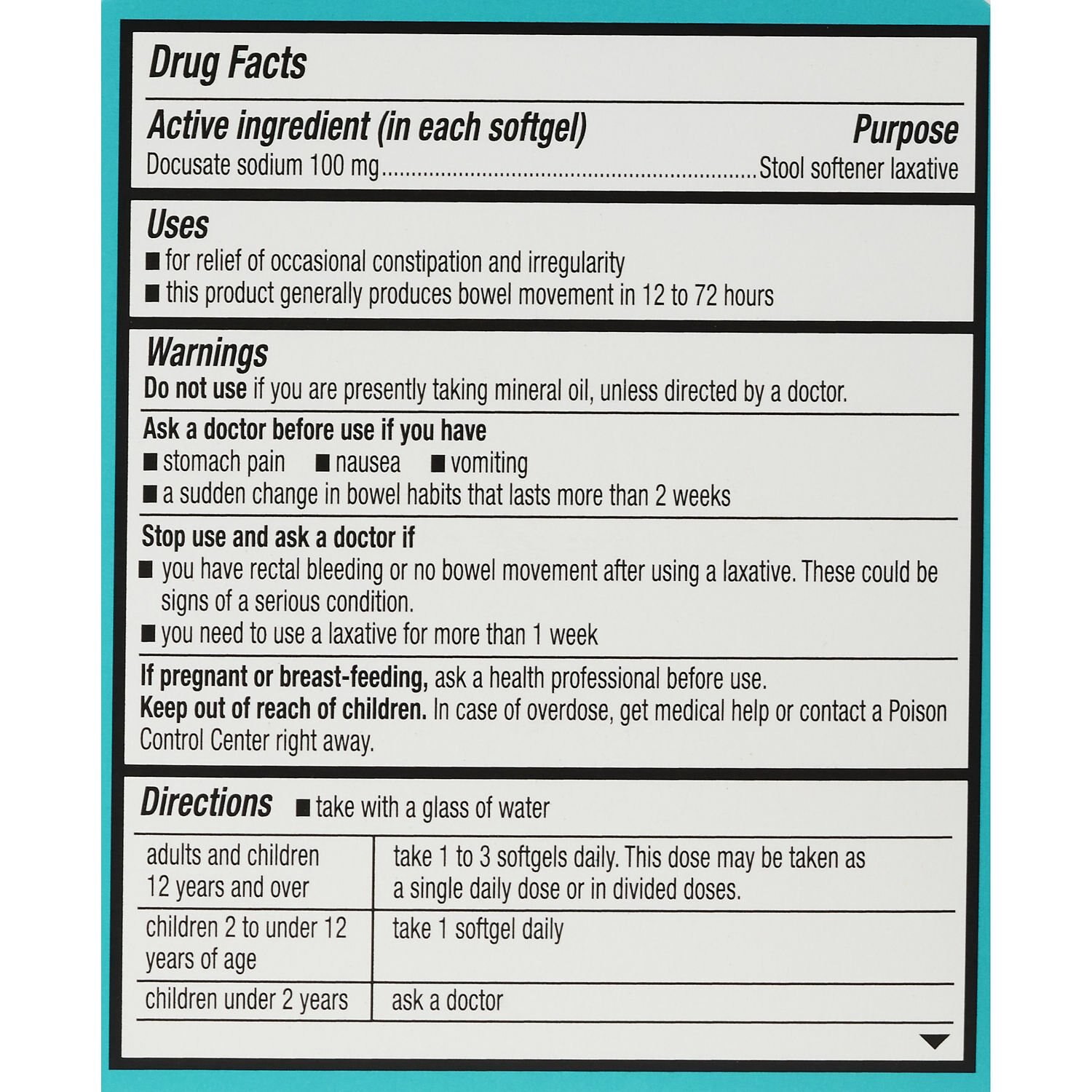 slide 3 of 5, CVS Health Stool Softener Softgels, 100 Mg, 25 Ct, 1 ct