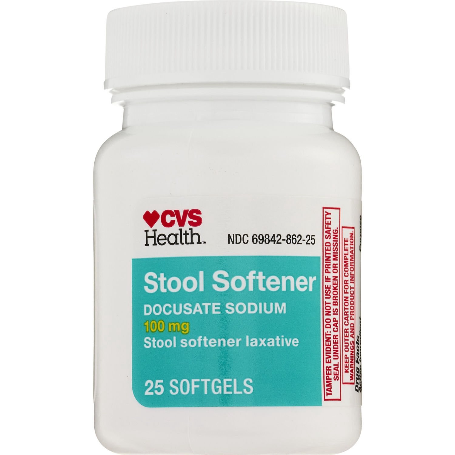 slide 2 of 5, CVS Health Stool Softener Softgels, 100 Mg, 25 Ct, 1 ct