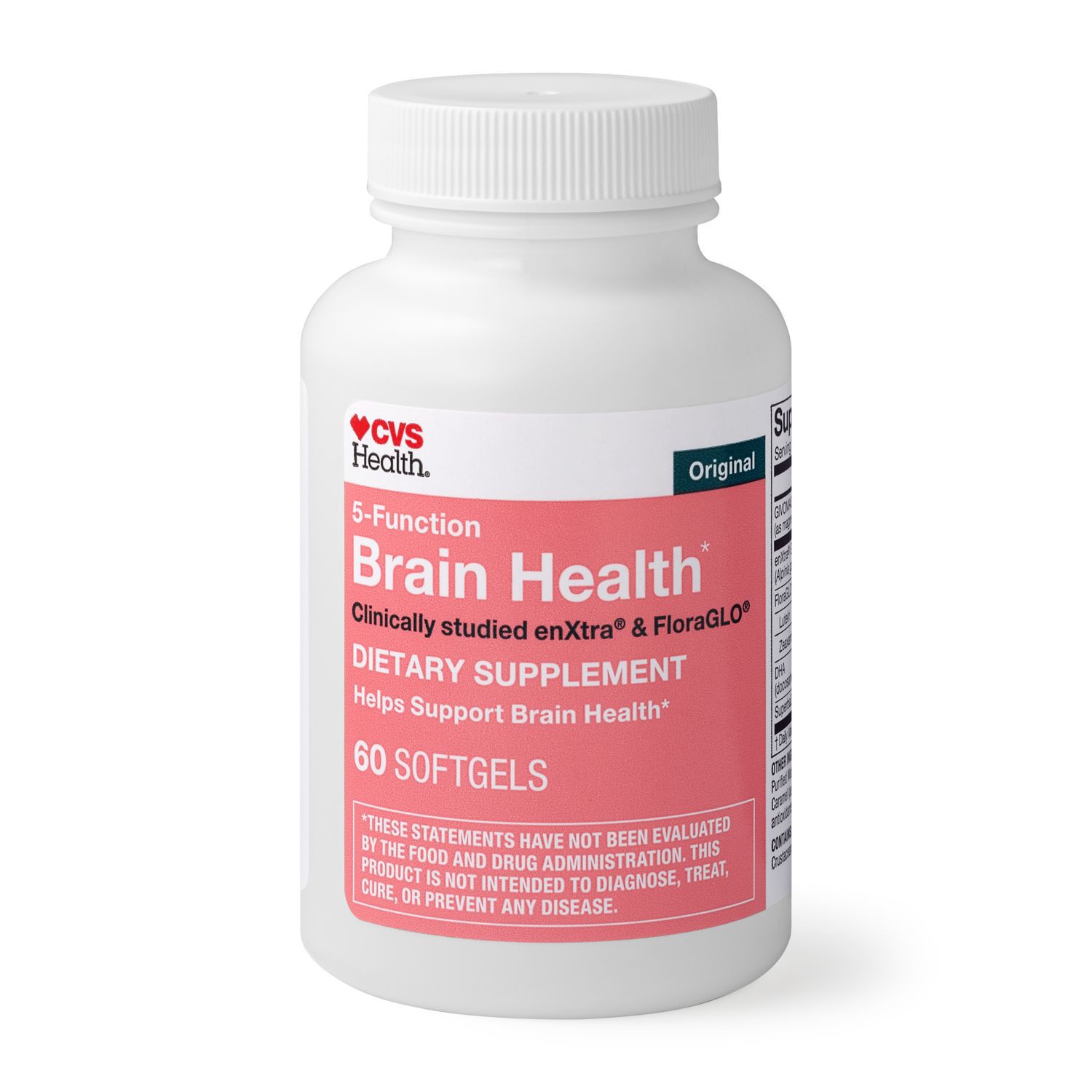 slide 5 of 5, Cvs Health Cognitive 5-Function Brain Softgels Value Size, 60 ct