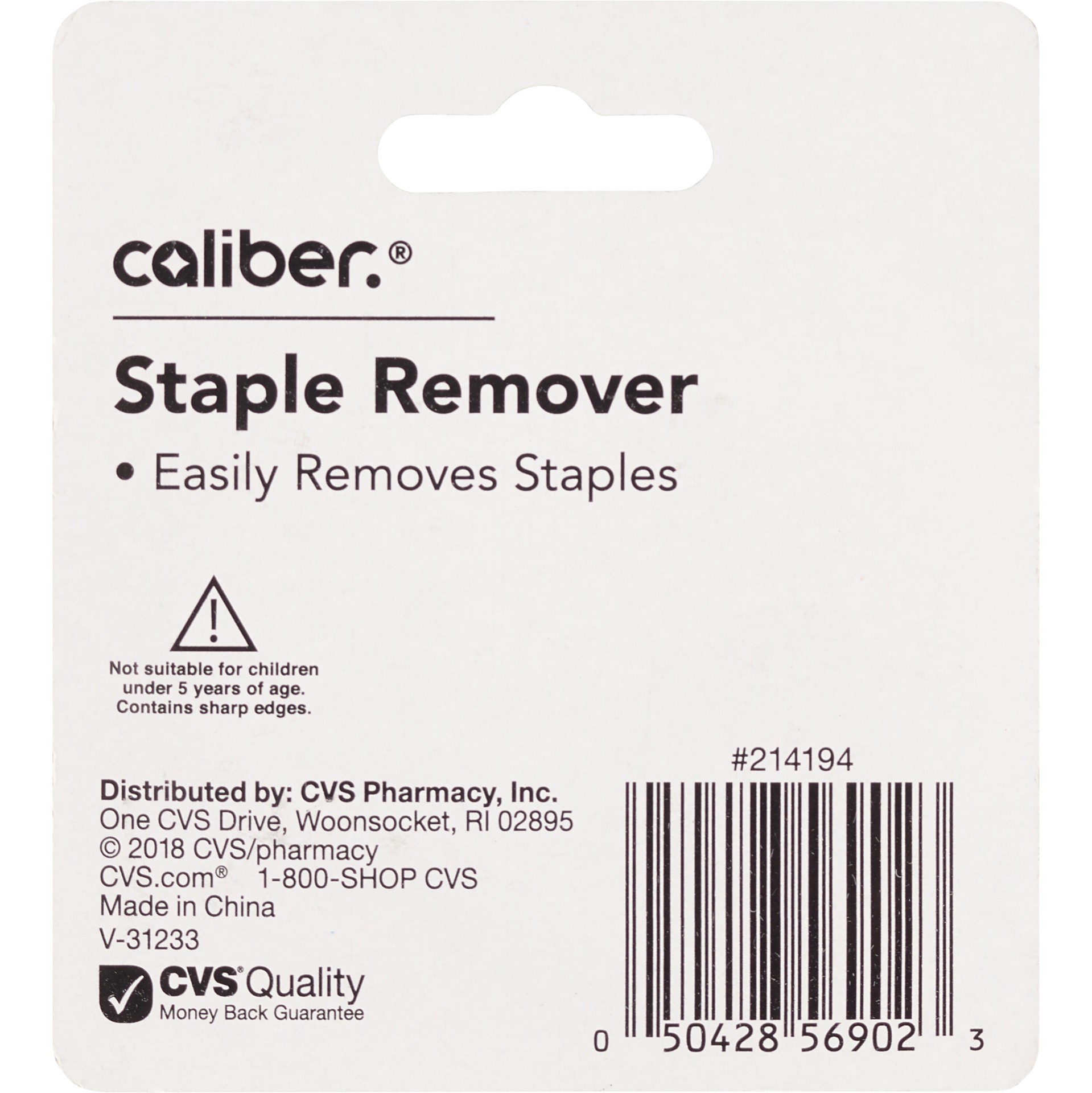 slide 2 of 2, Caliber Cal Staple Remover, 1 ct