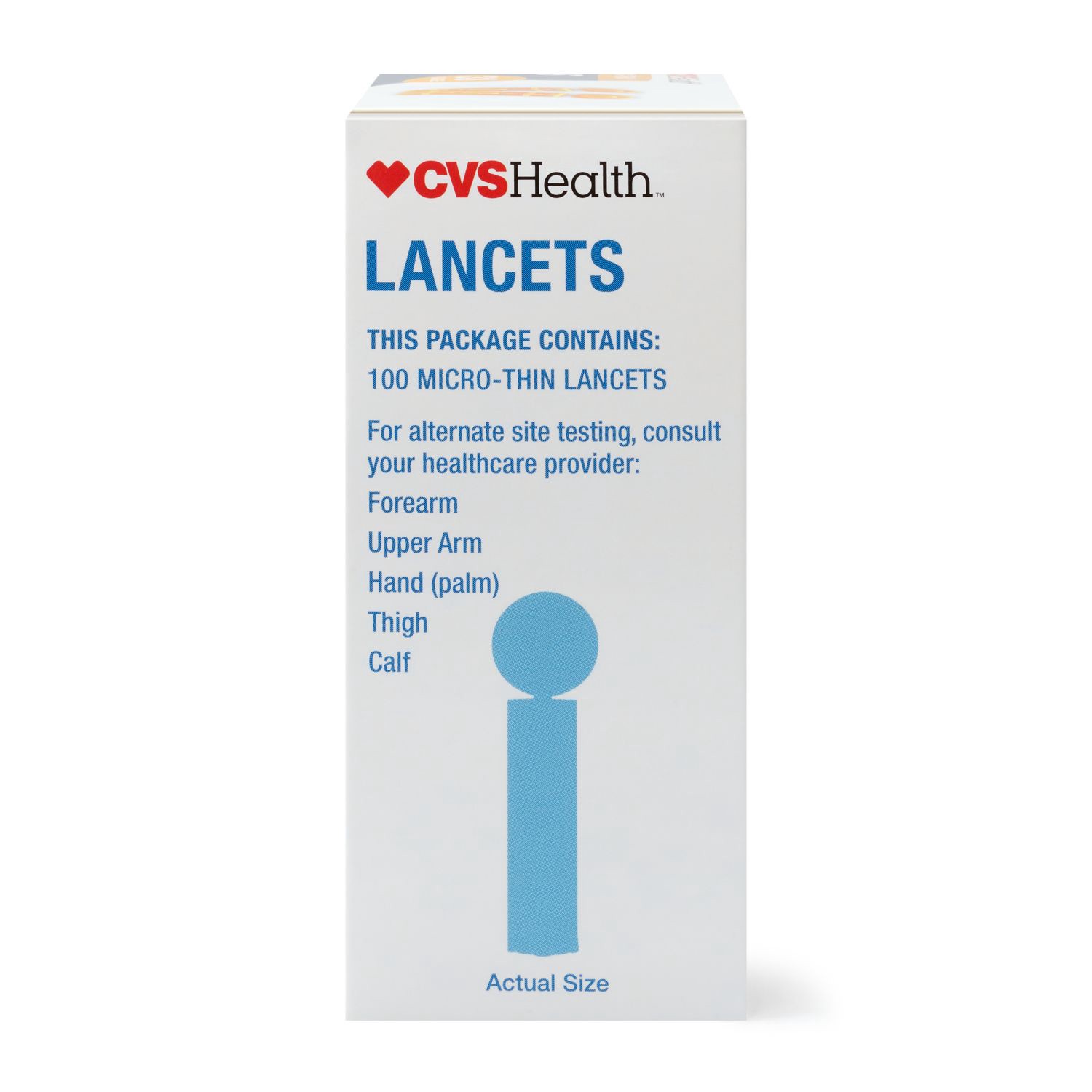 slide 3 of 9, CVS Health Micro Thin 33 Gauge Lancets, 100 Ct, 1 ct