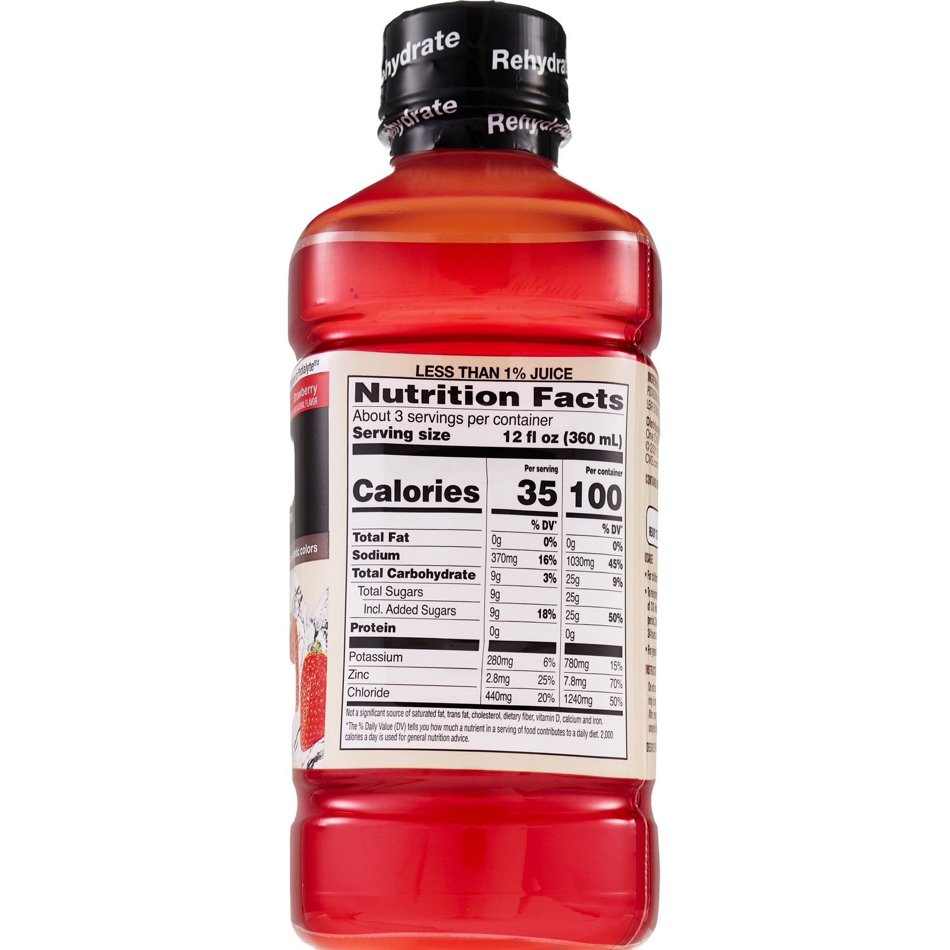 slide 4 of 9, Cvs Health Electrolyte Solution, Strawberry, 33.8 Fl Oz, 1 ct