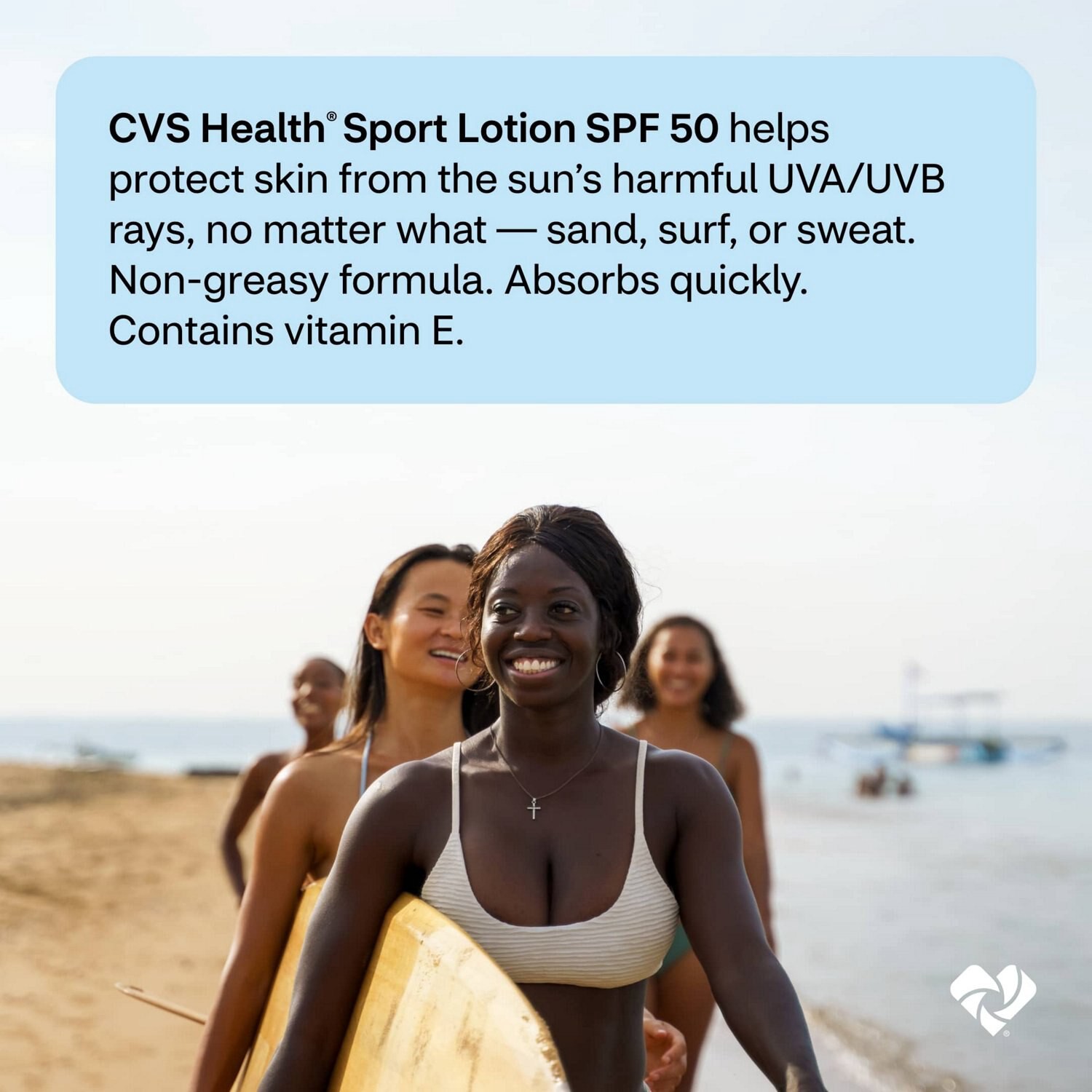 slide 7 of 8, CVS Health Cvs Sport Lotion Spf 50, 8 Oz, 1 ct