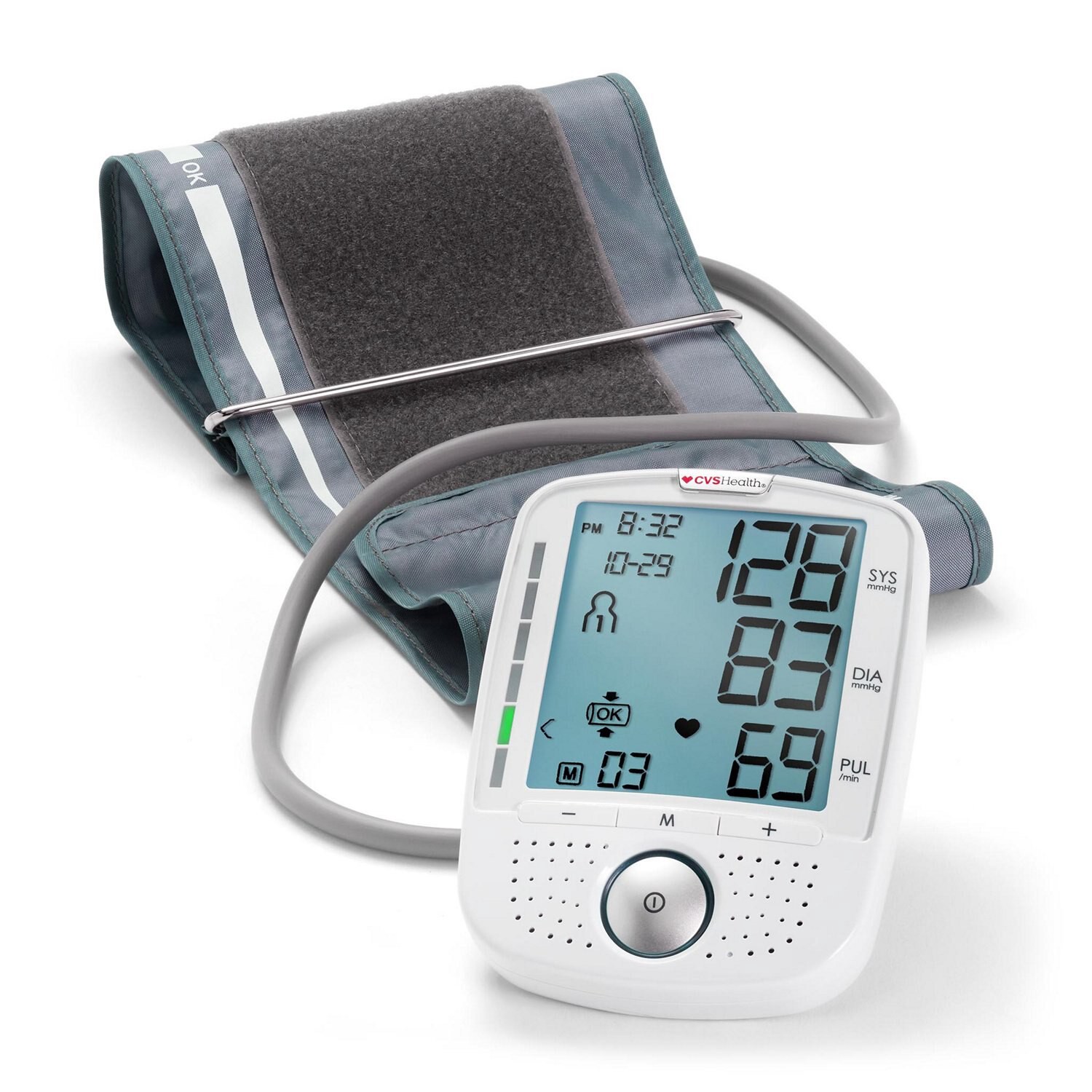 slide 4 of 6, Cvs Health Talking Upper Arm Blood Pressure Monitor, 1 ct