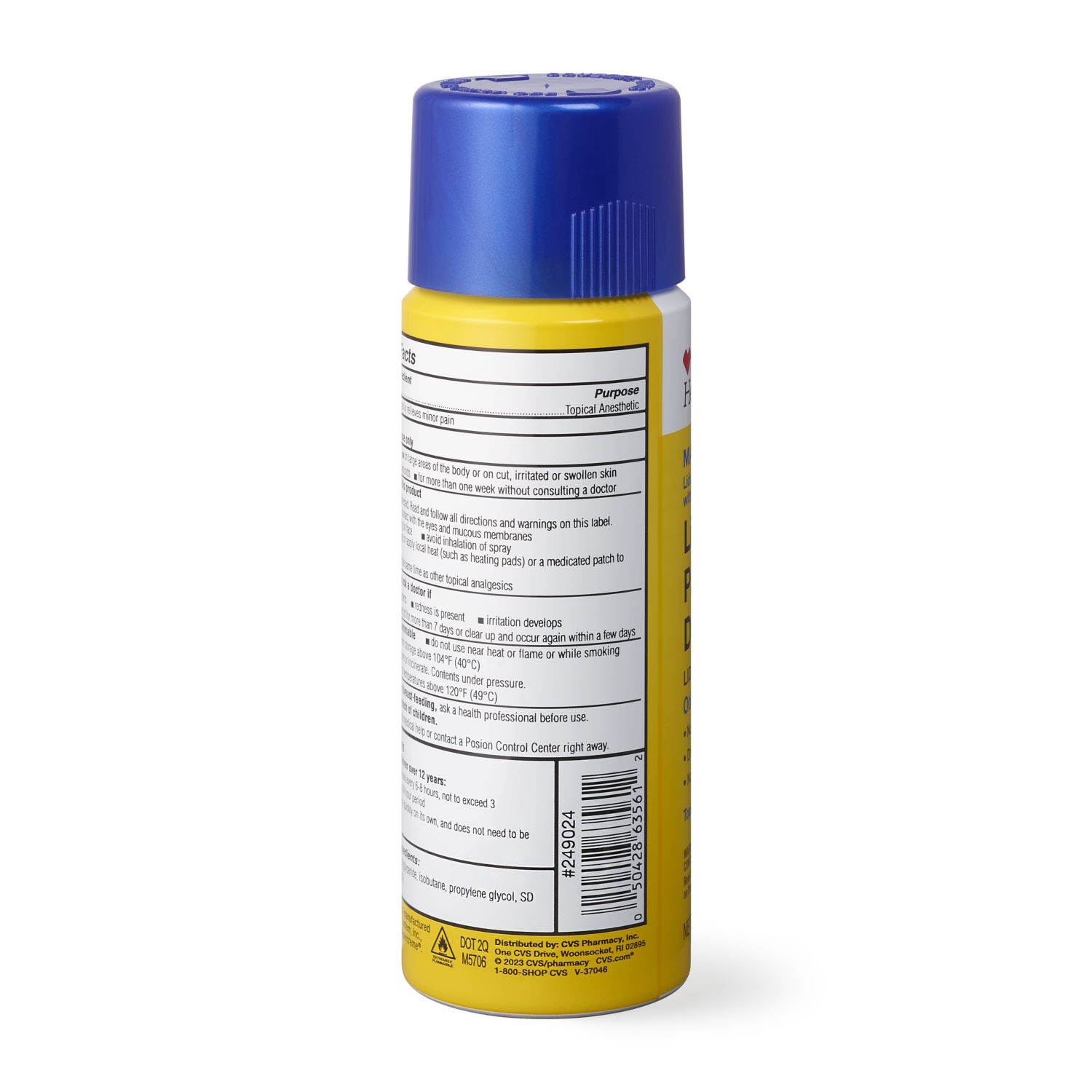 slide 4 of 5, CVS Health Lidocaine Dry Spray, 1 ct
