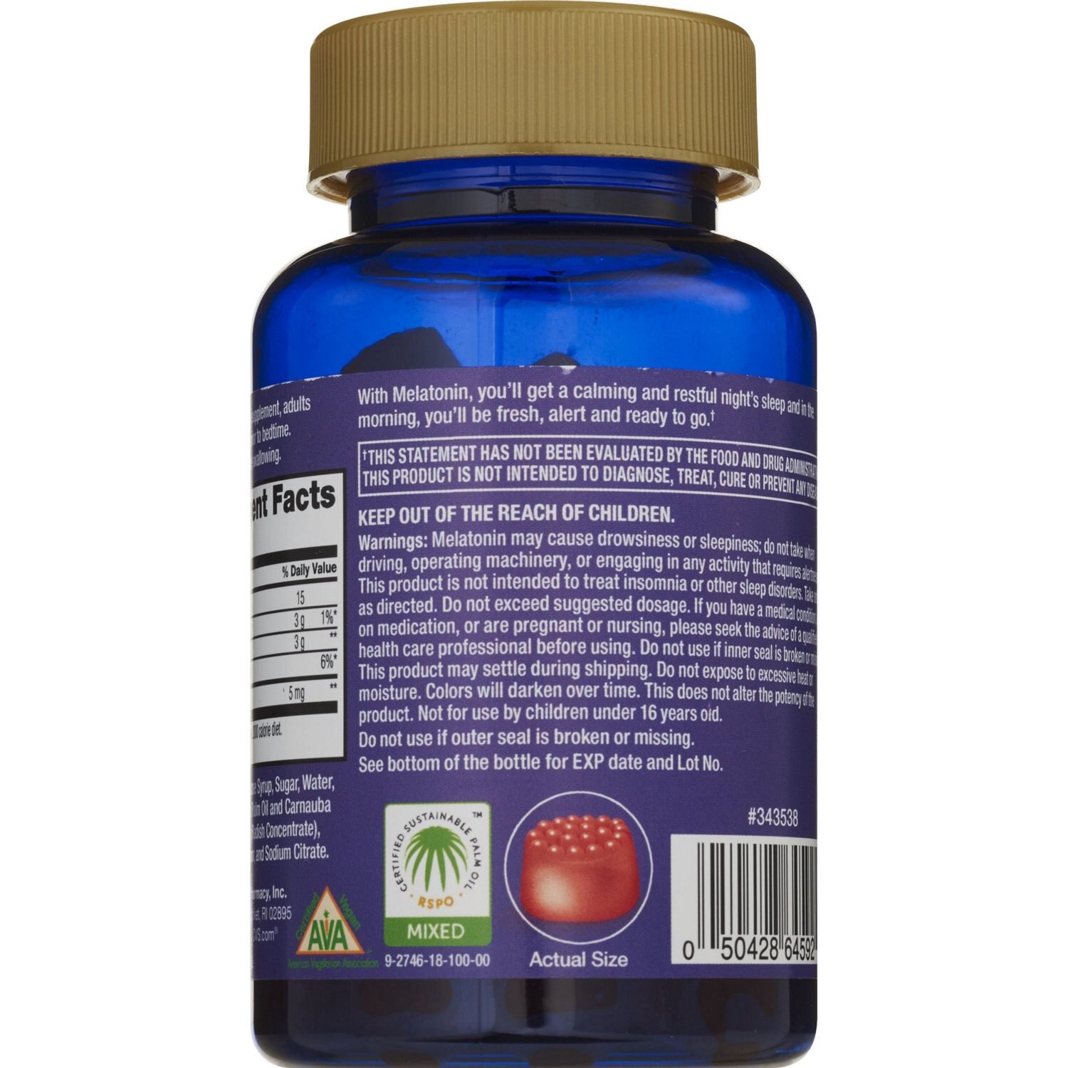 slide 5 of 6, CVS Health Melatonin 5 Mg Gummy, Strawberry, 60 Ct, 1 ct