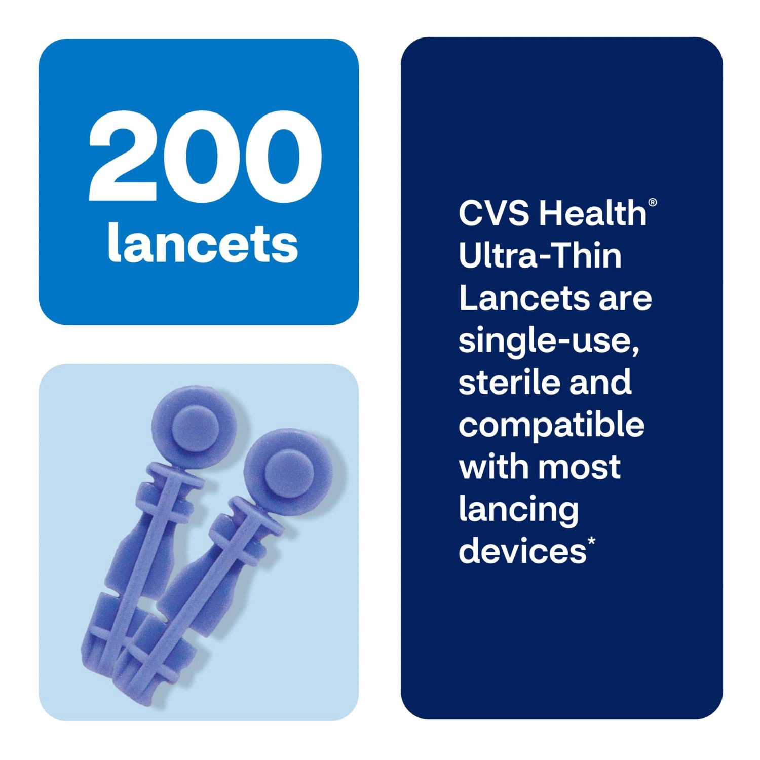 slide 2 of 9, Cvs Health Ultra Thin 30 Gauge Lancets, 200 Ct, 1 ct
