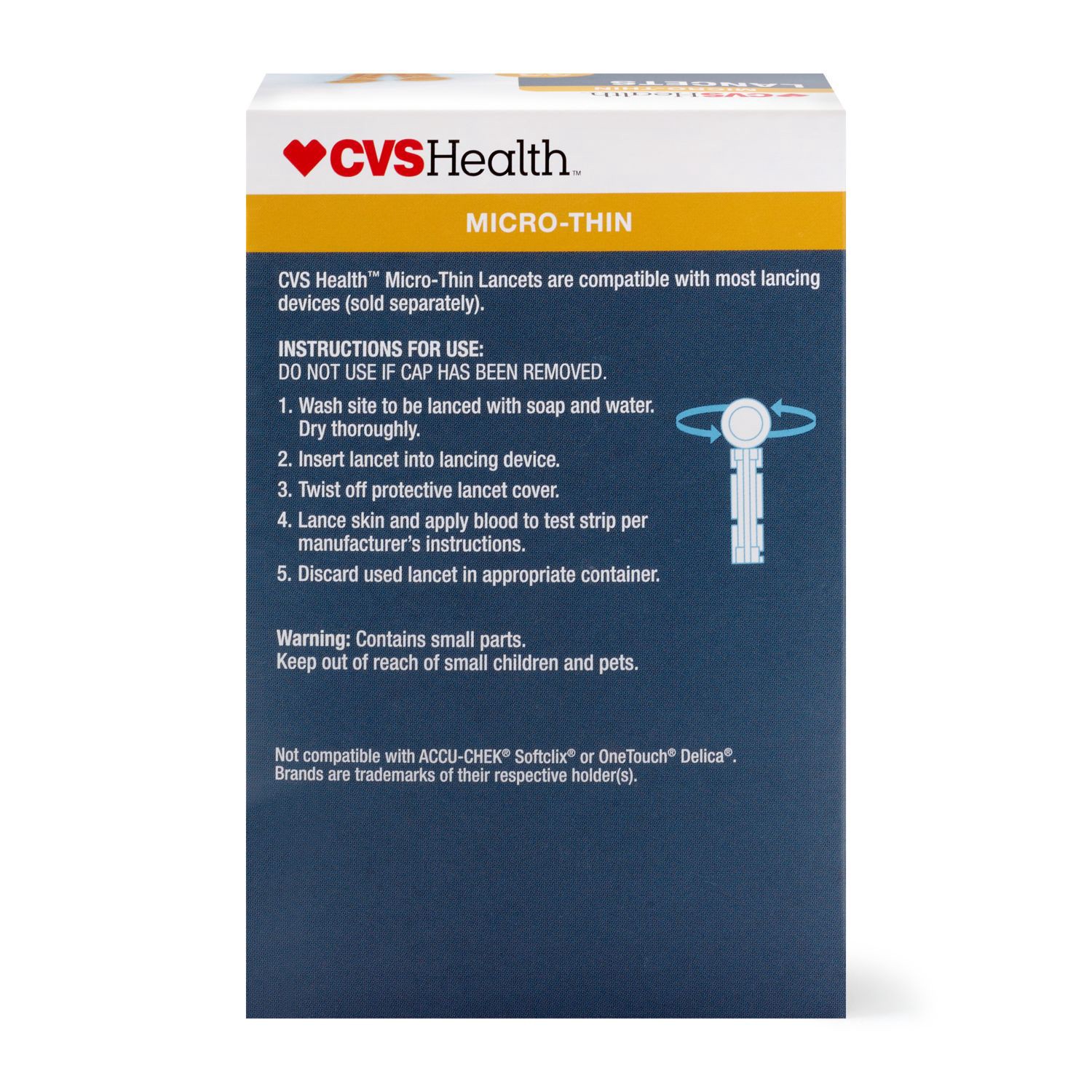 slide 7 of 10, CVS Health Micro Thin 33 Gauge Lancets, 200 Ct, 1 ct