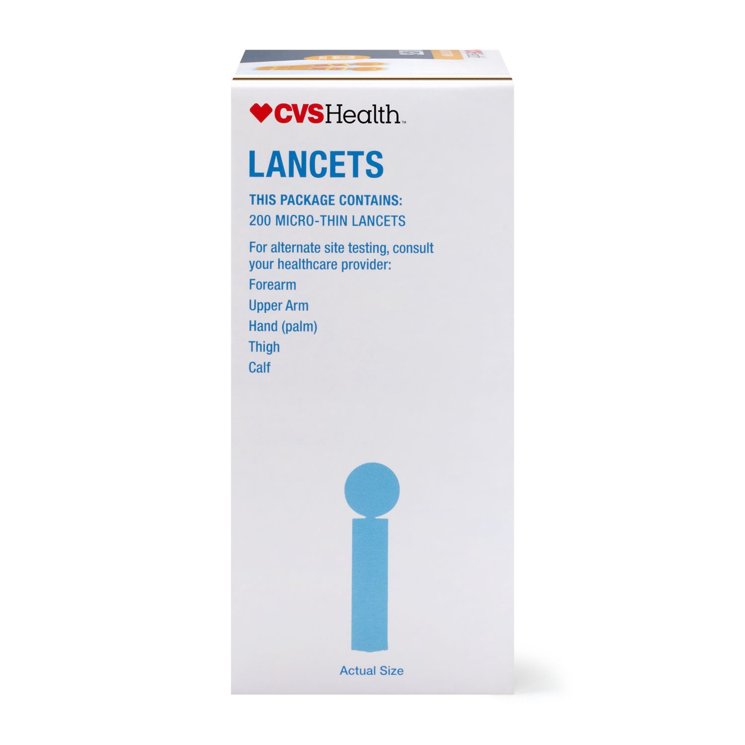 slide 8 of 10, CVS Health Micro Thin 33 Gauge Lancets, 200 Ct, 1 ct