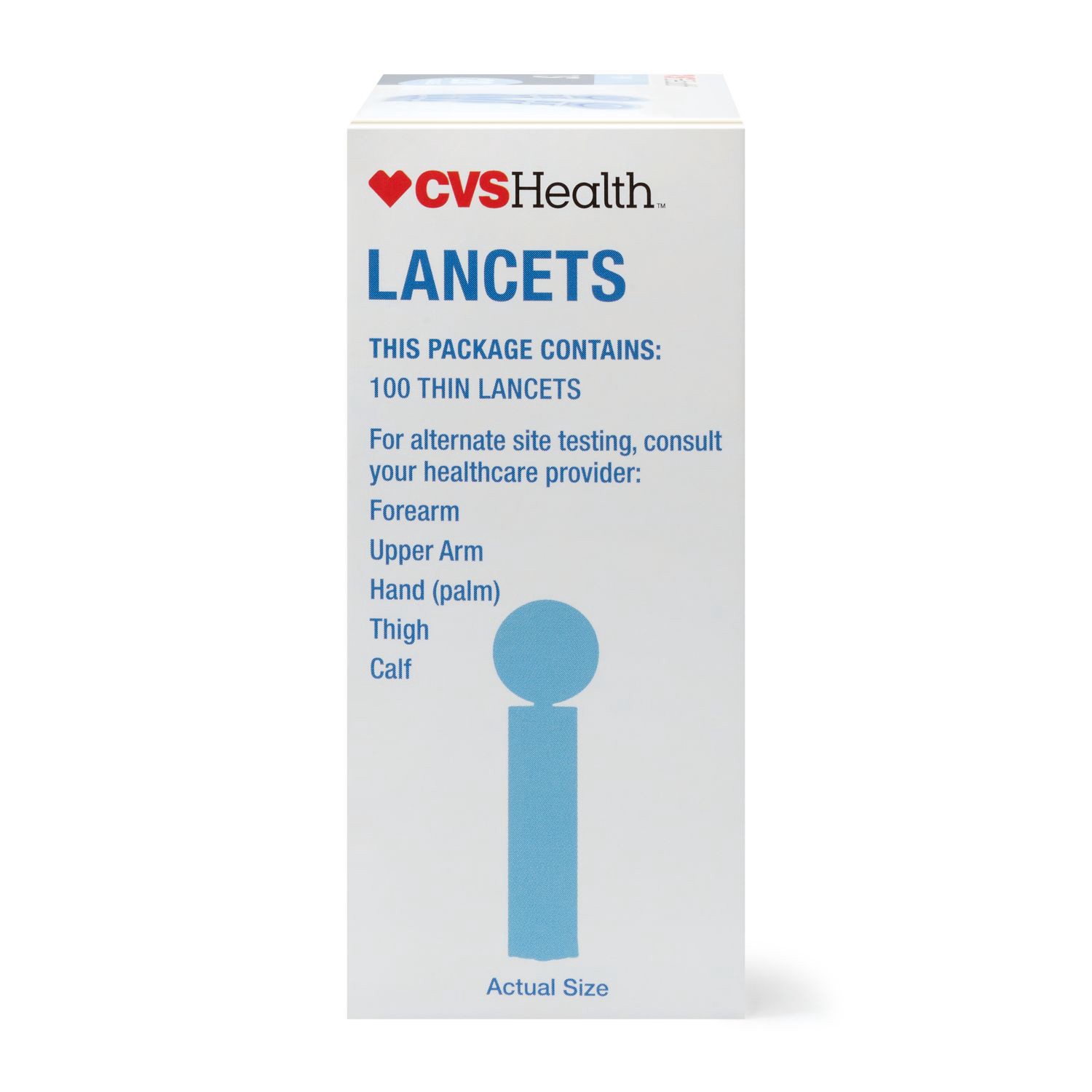 slide 3 of 8, Cvs Health Thin 28 Gauge Lancets, 100 Ct, 1 ct