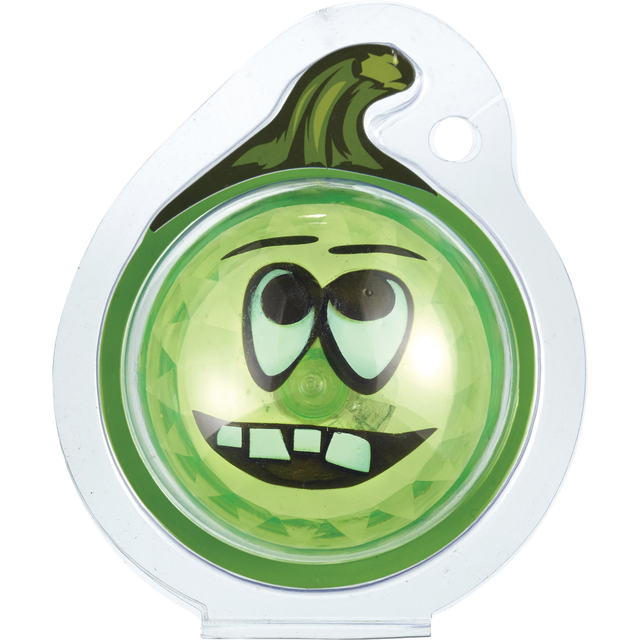 slide 1 of 1, SPOOKY VILLAGE Flashing Pumpkin Flash Ball, 1 ct