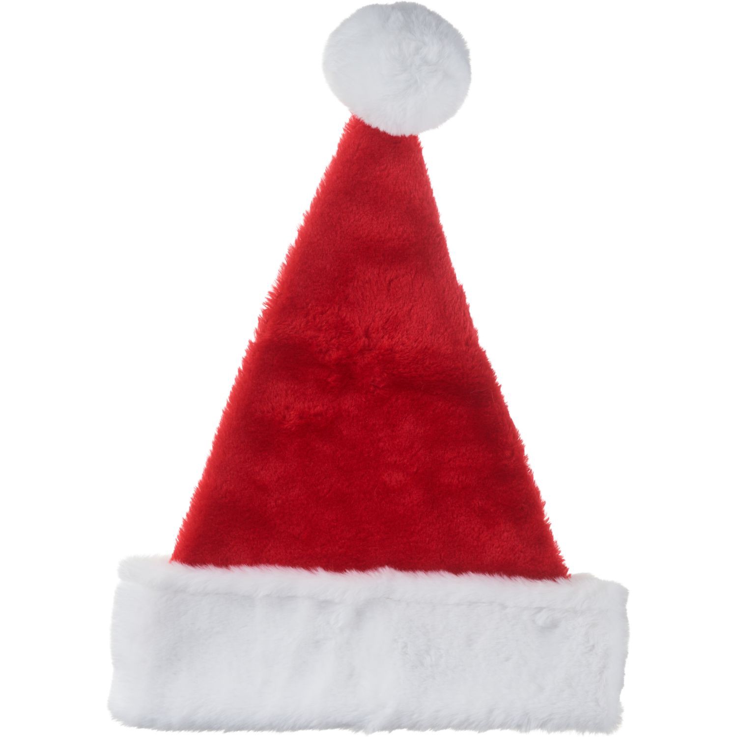 slide 3 of 4, MERRY BRITE 17"Plsh Santa Hat, 1 ct