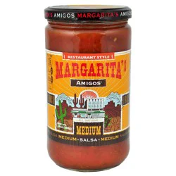 Sun Luck Margarita's Amigos Medium Restaurant Style Salsa 24oz