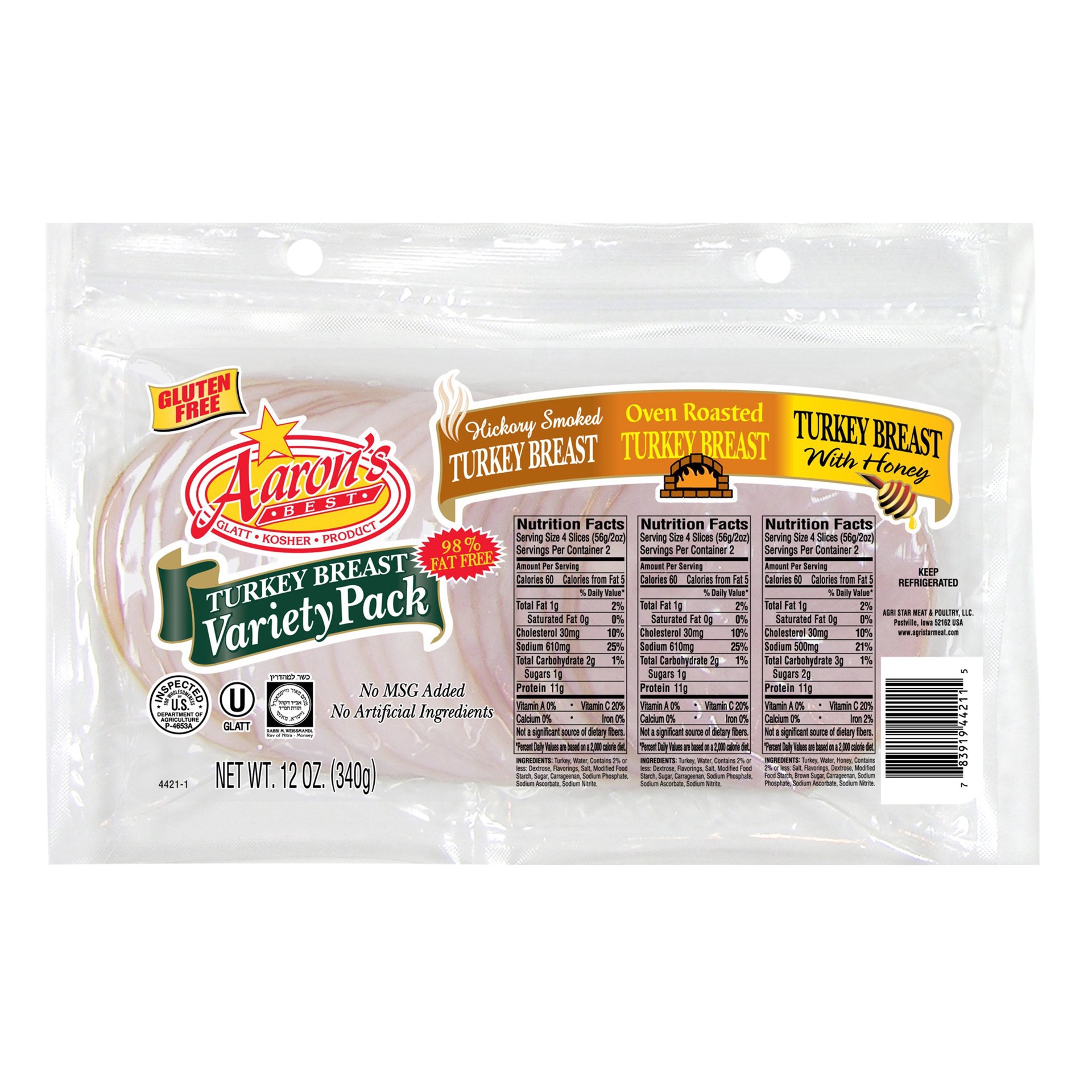 slide 1 of 1, Aaron's Best Turkey Breast Variety Pack, 12 oz