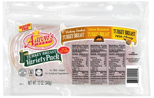 slide 1 of 1, Aaron's Best Turkey Breast Variety Pack, 12 oz