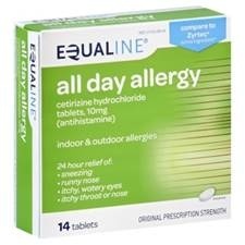 slide 1 of 1, Equaline All Day Allergy, 14 ct