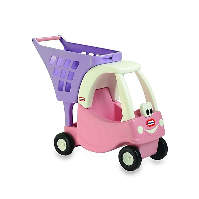 slide 1 of 1, Little Tikes Cozy Shopping Cart - Pink/Purple, 1 ct