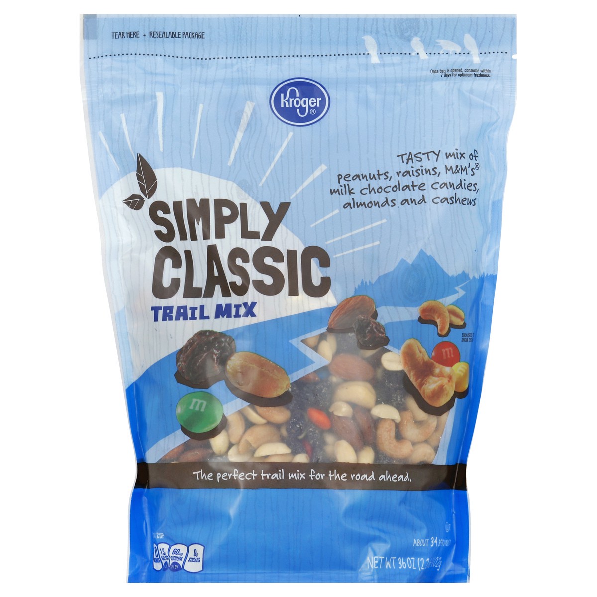 slide 2 of 4, Kroger Simply Classic Trail Mix, 36 oz