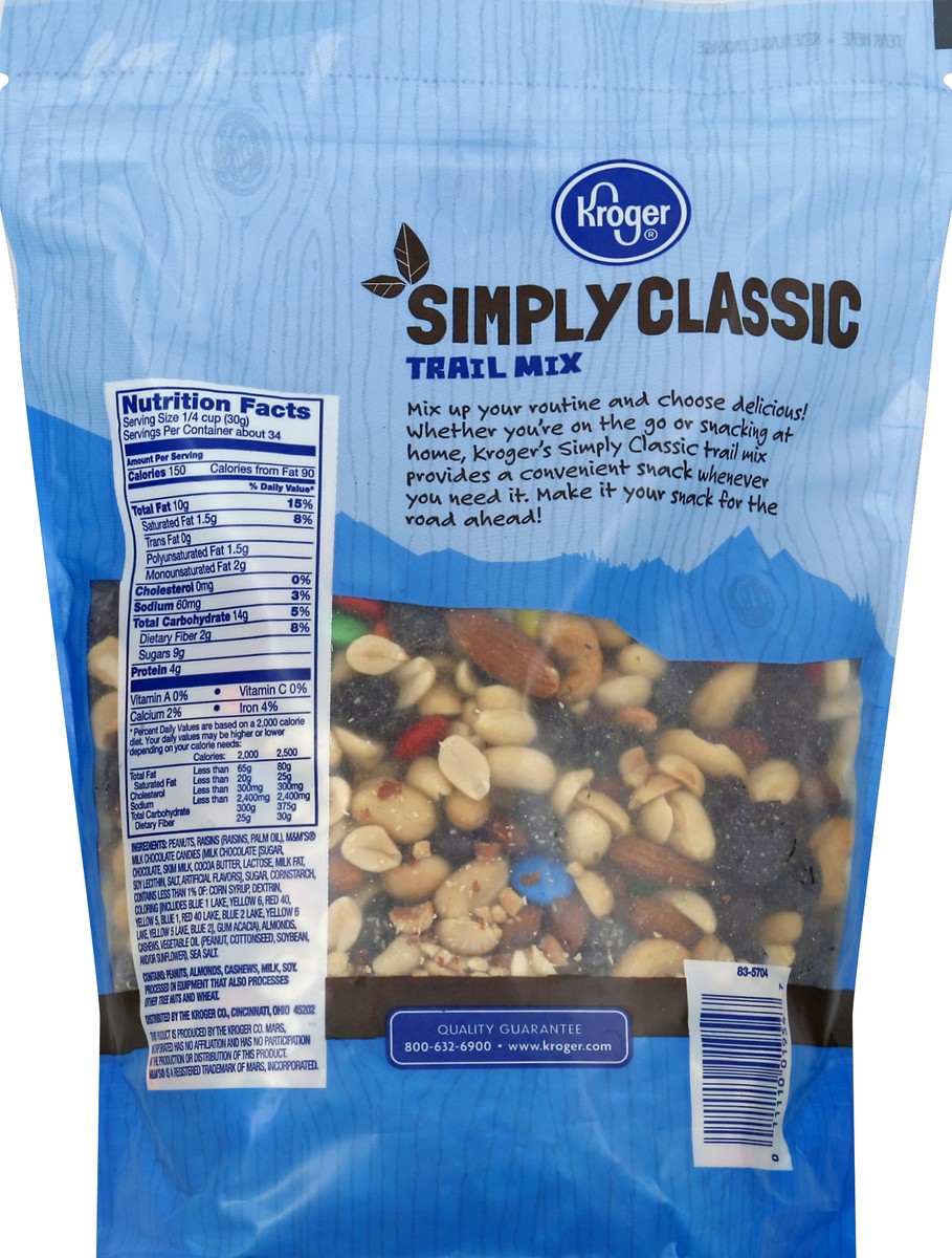 slide 3 of 4, Kroger Simply Classic Trail Mix, 36 oz