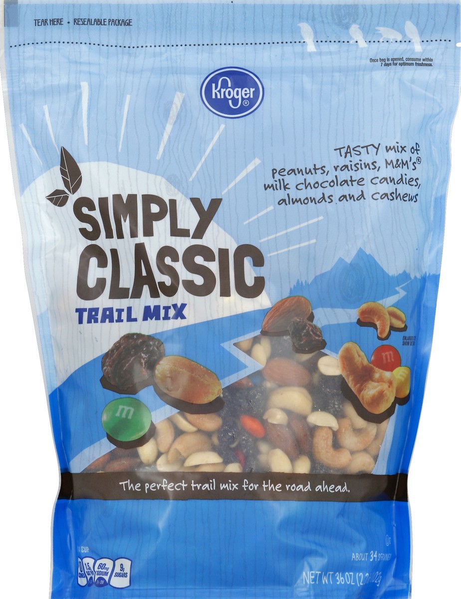 slide 1 of 4, Kroger Simply Classic Trail Mix, 36 oz