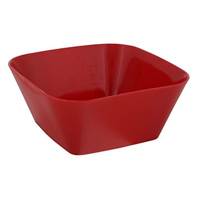 slide 1 of 1, Dining Style Small Square Bowl - Red, 1 ct